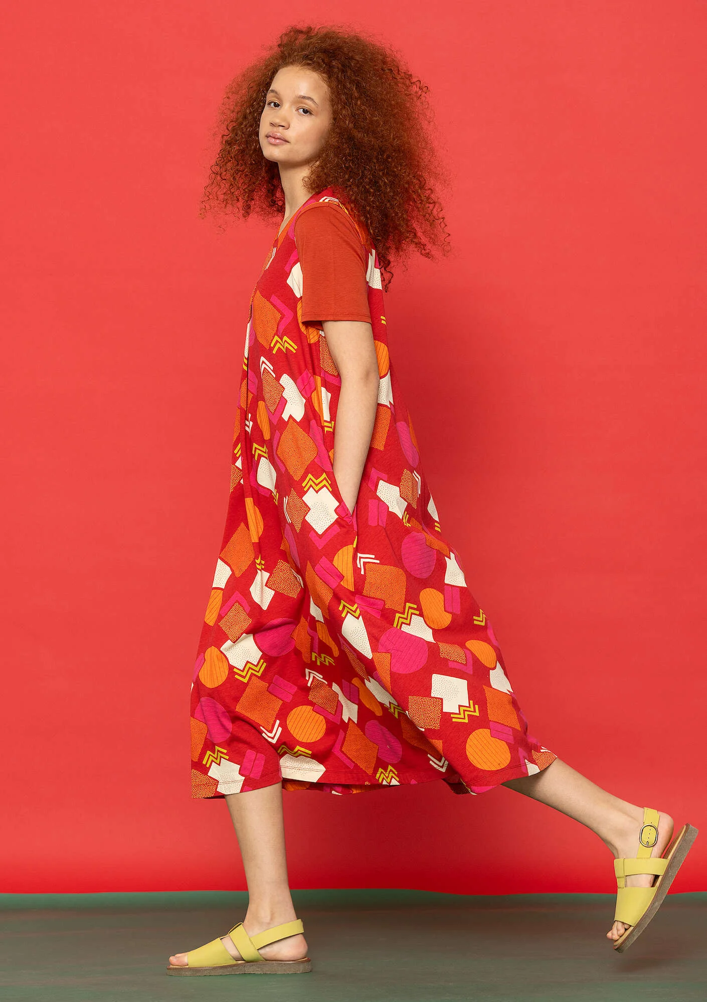 "Kompass" organic cotton jersey dress