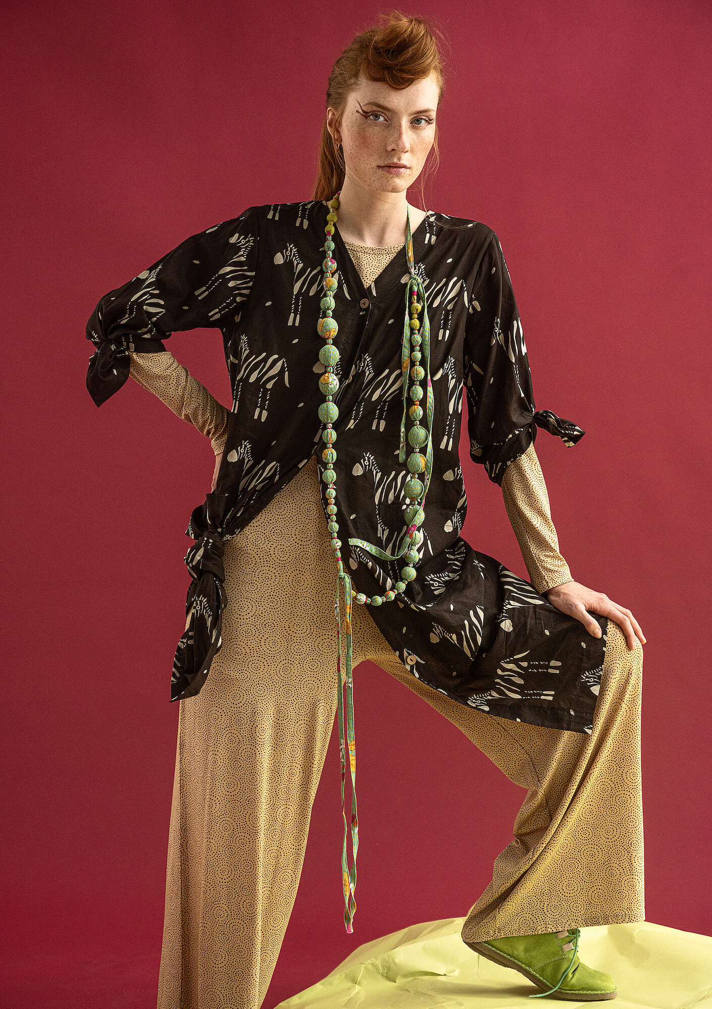 "Zebra" organic cotton dress
