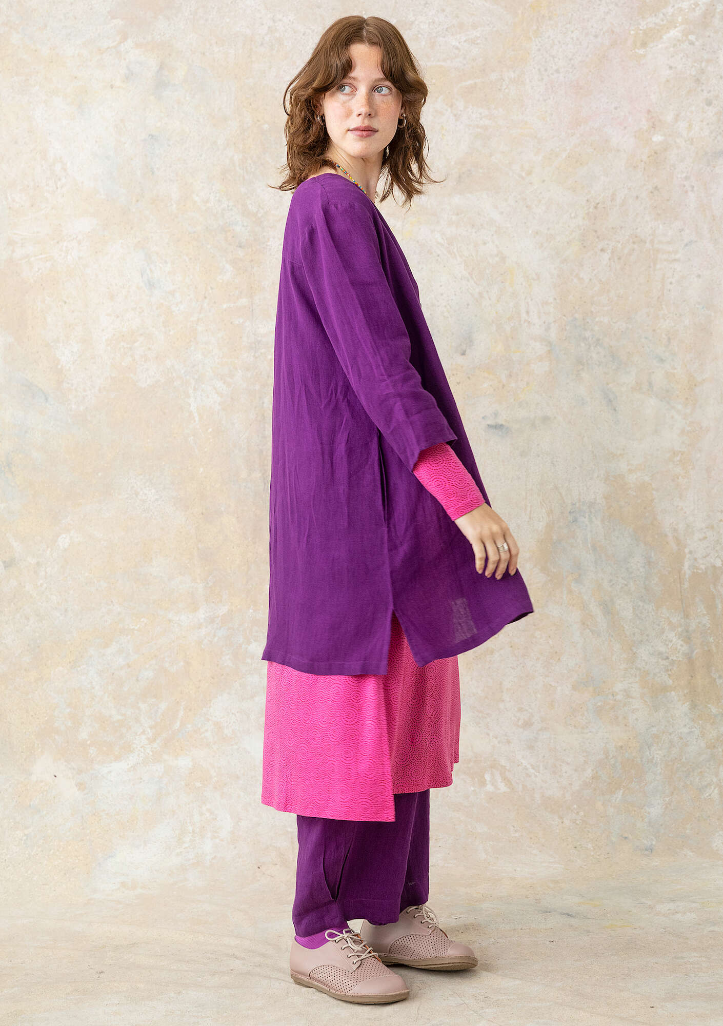 Woven linen blouse