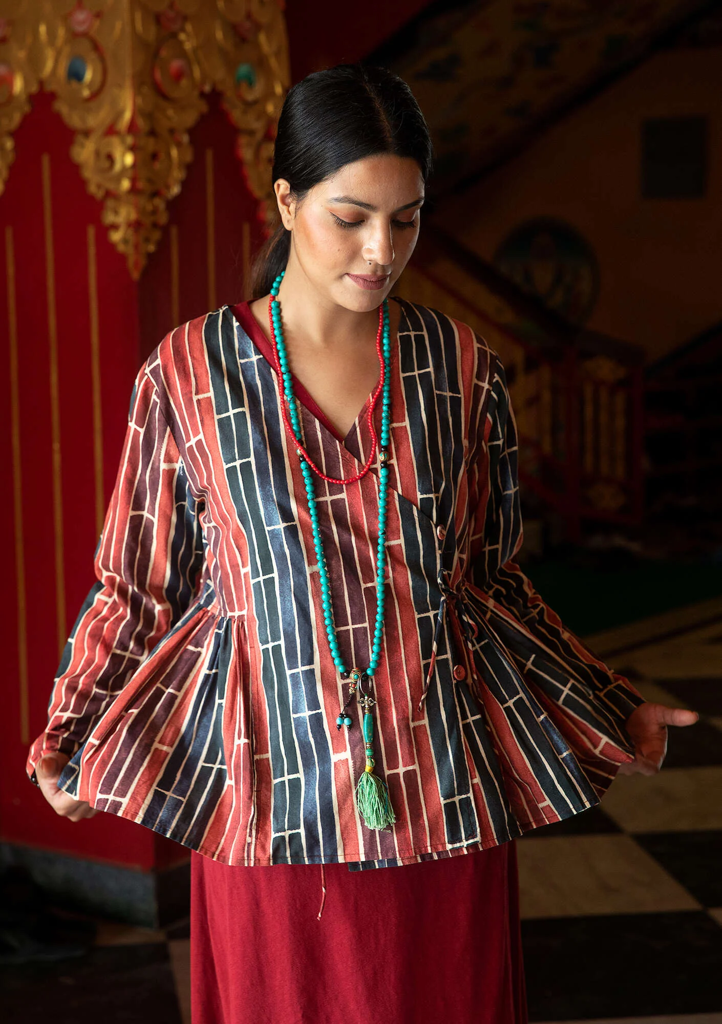 "Himalaya" organic cotton blouse