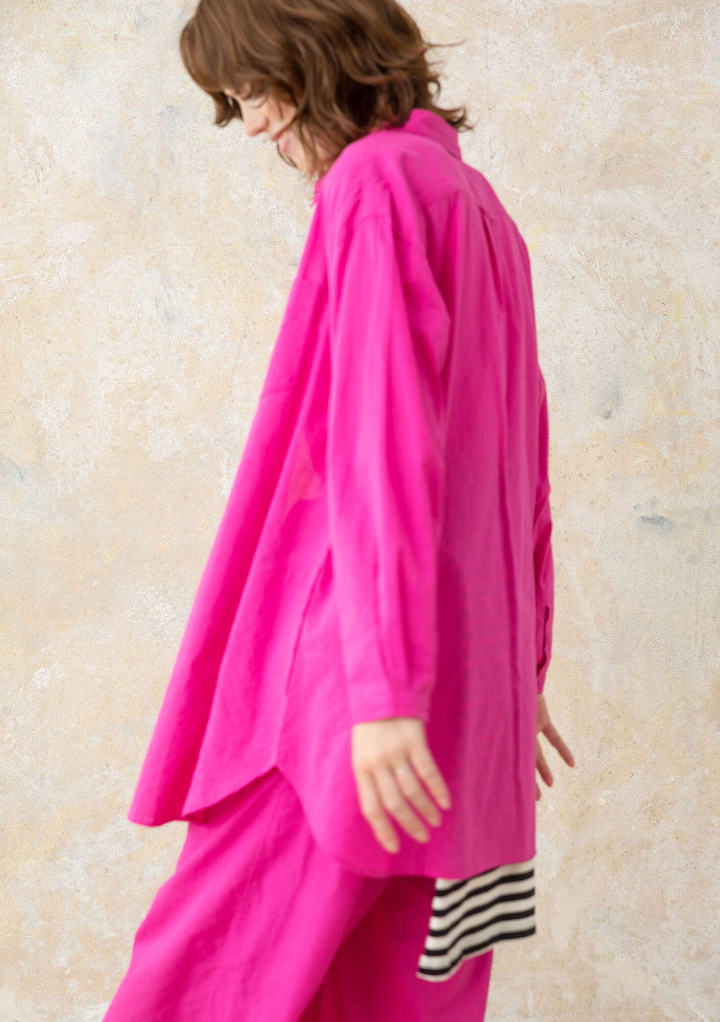Woven organic cotton shirt