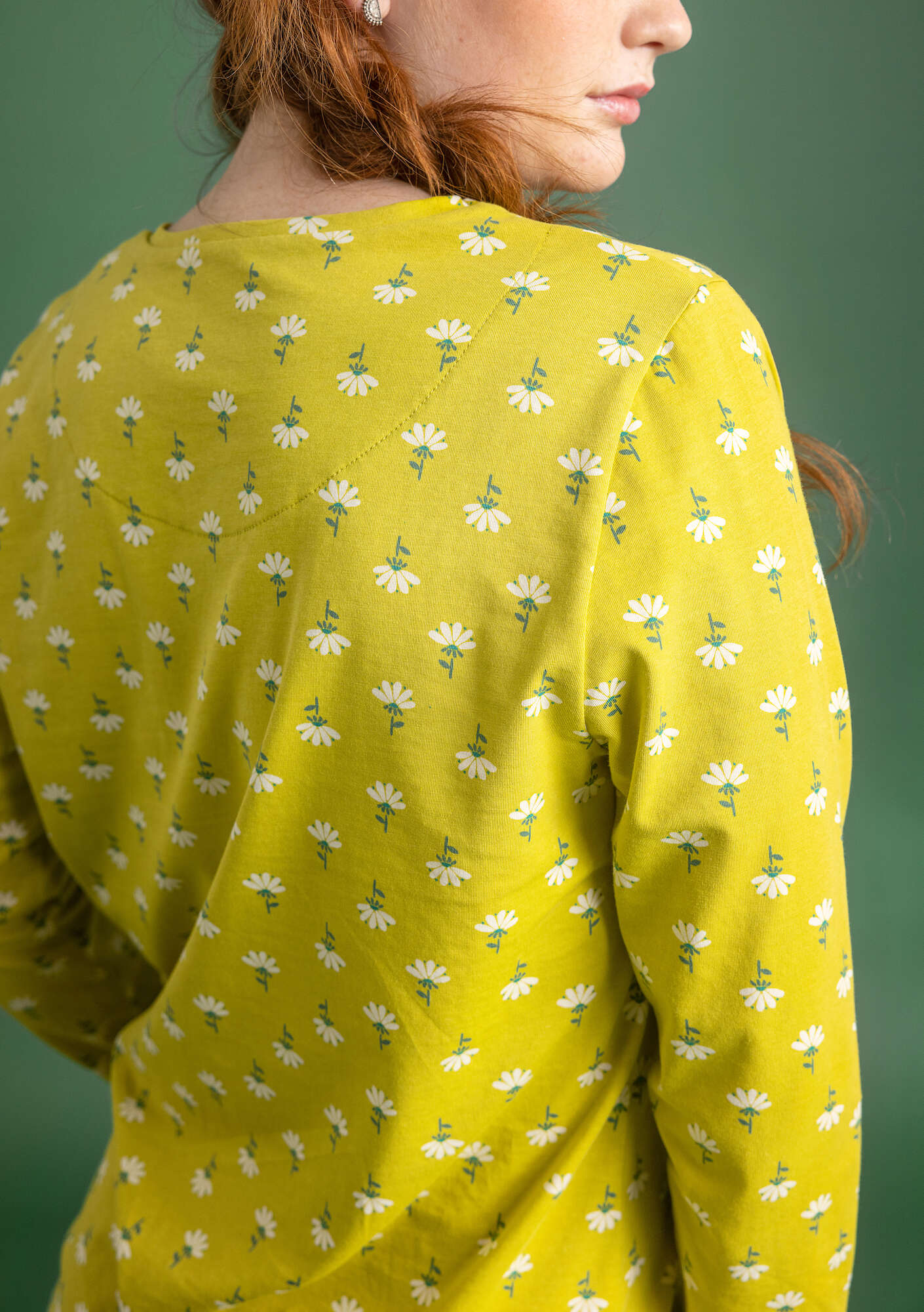 Östella" organic cotton/elÖstane jersey top