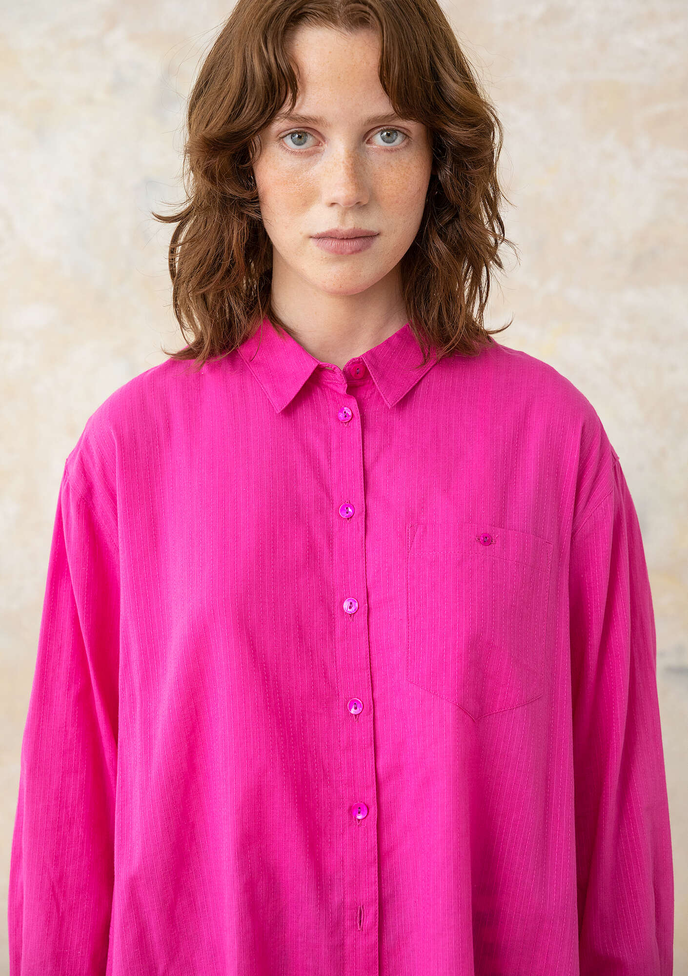 Woven organic cotton shirt