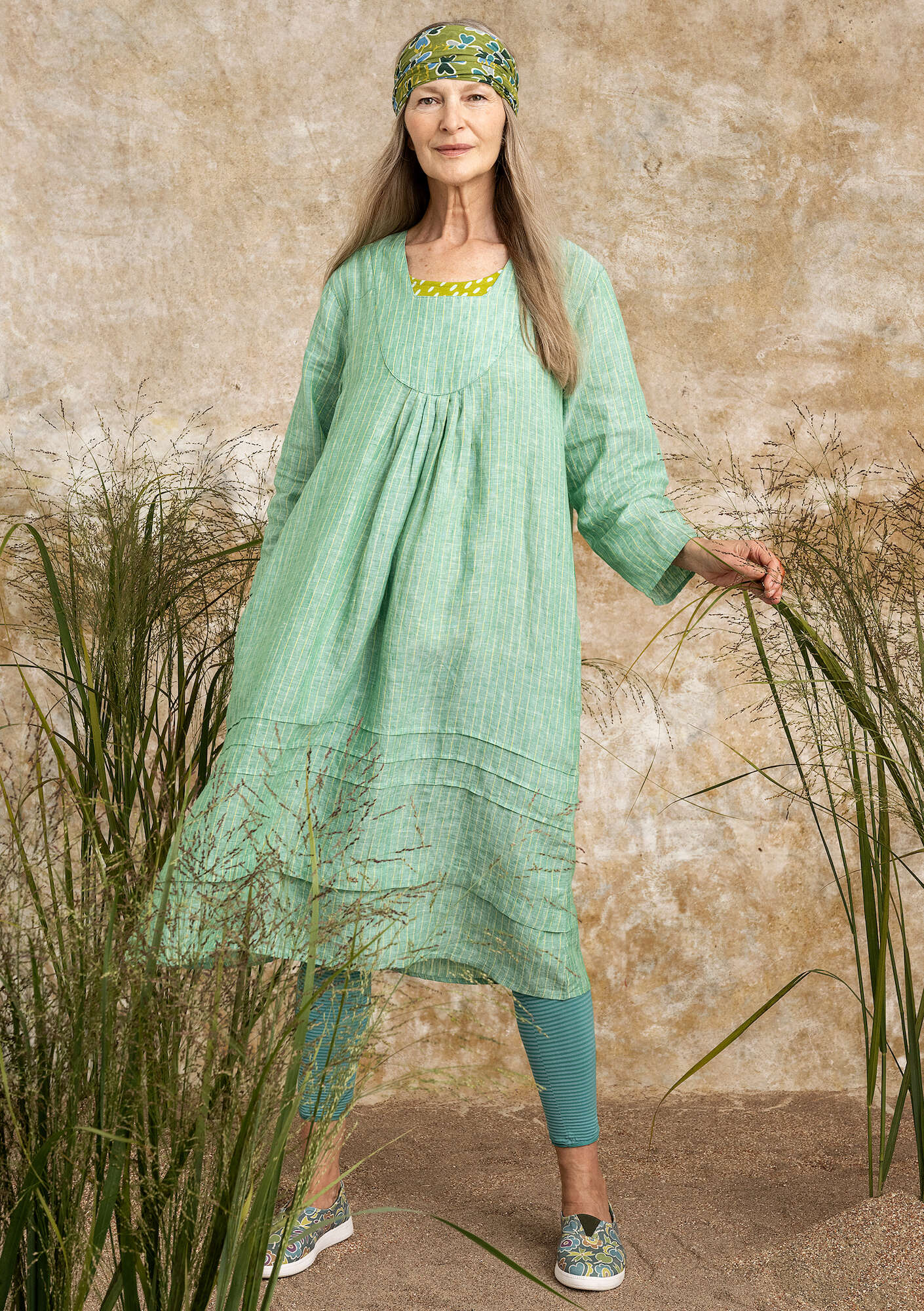 Woven linen dress