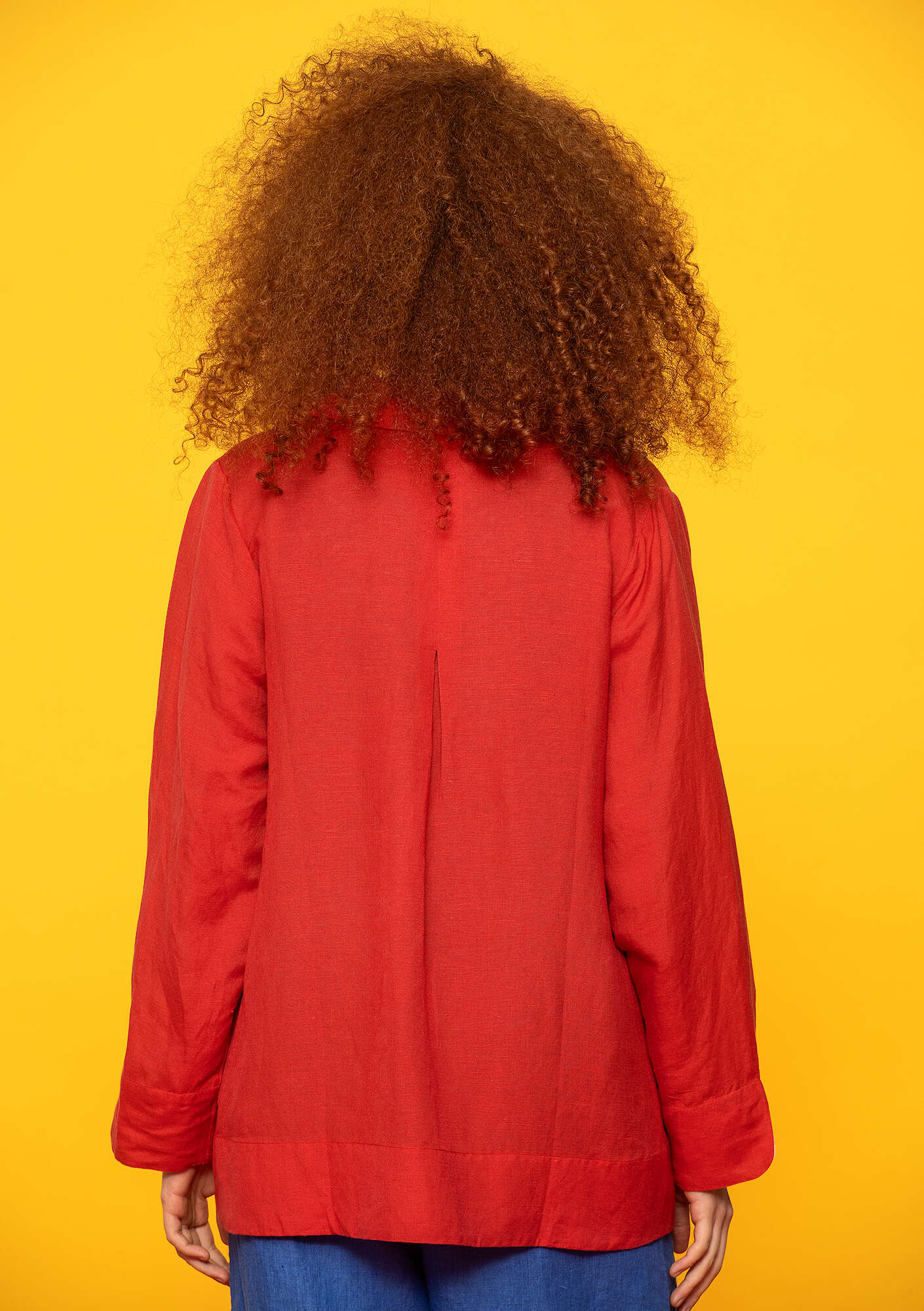 "Margit" woven linen/modal blazer