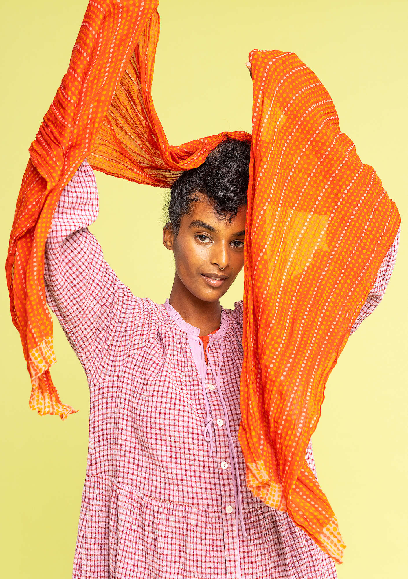 "Lillian" organic cotton shawl