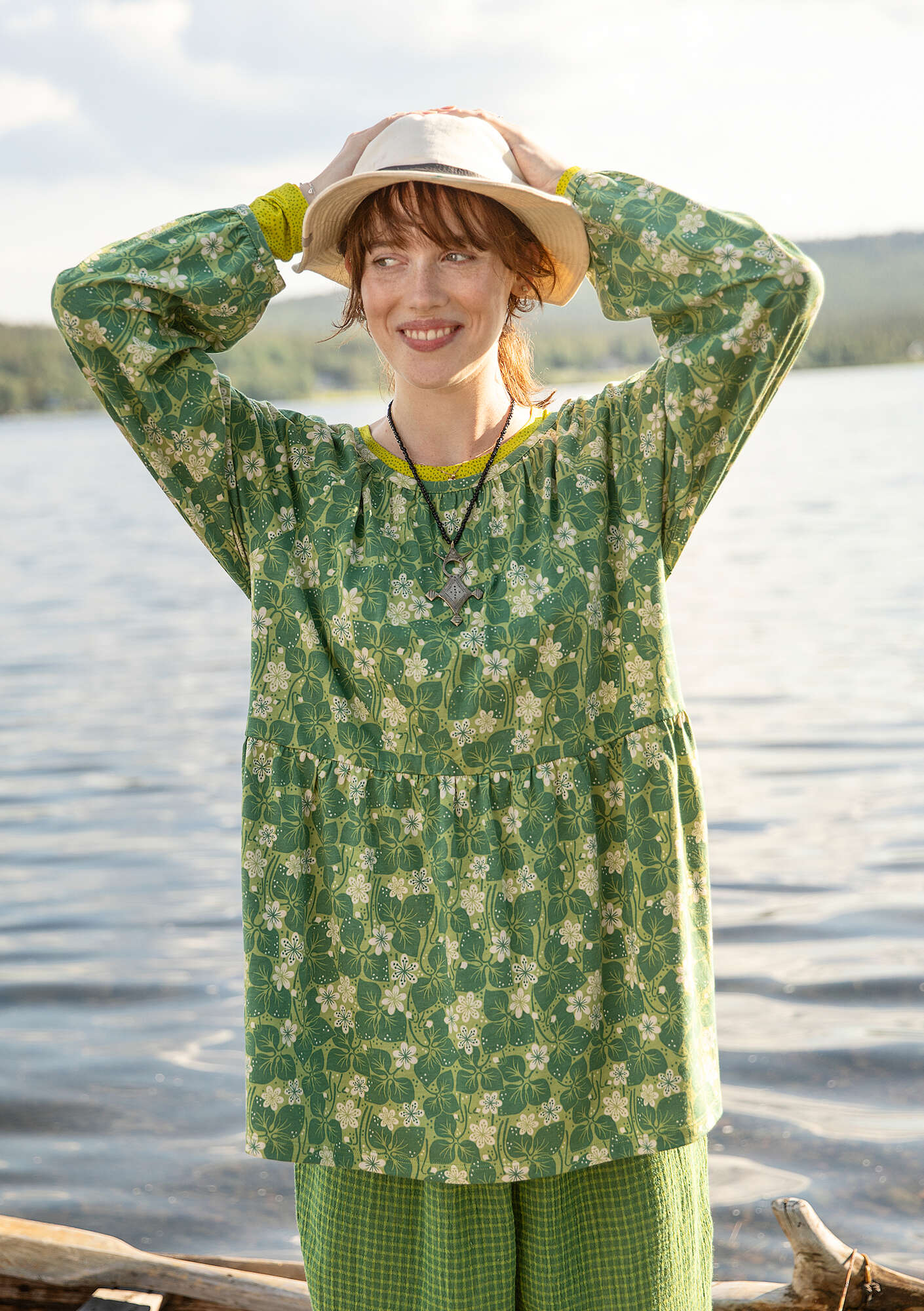 "Bl?sippa" jersey tunic in organic cotton/modal