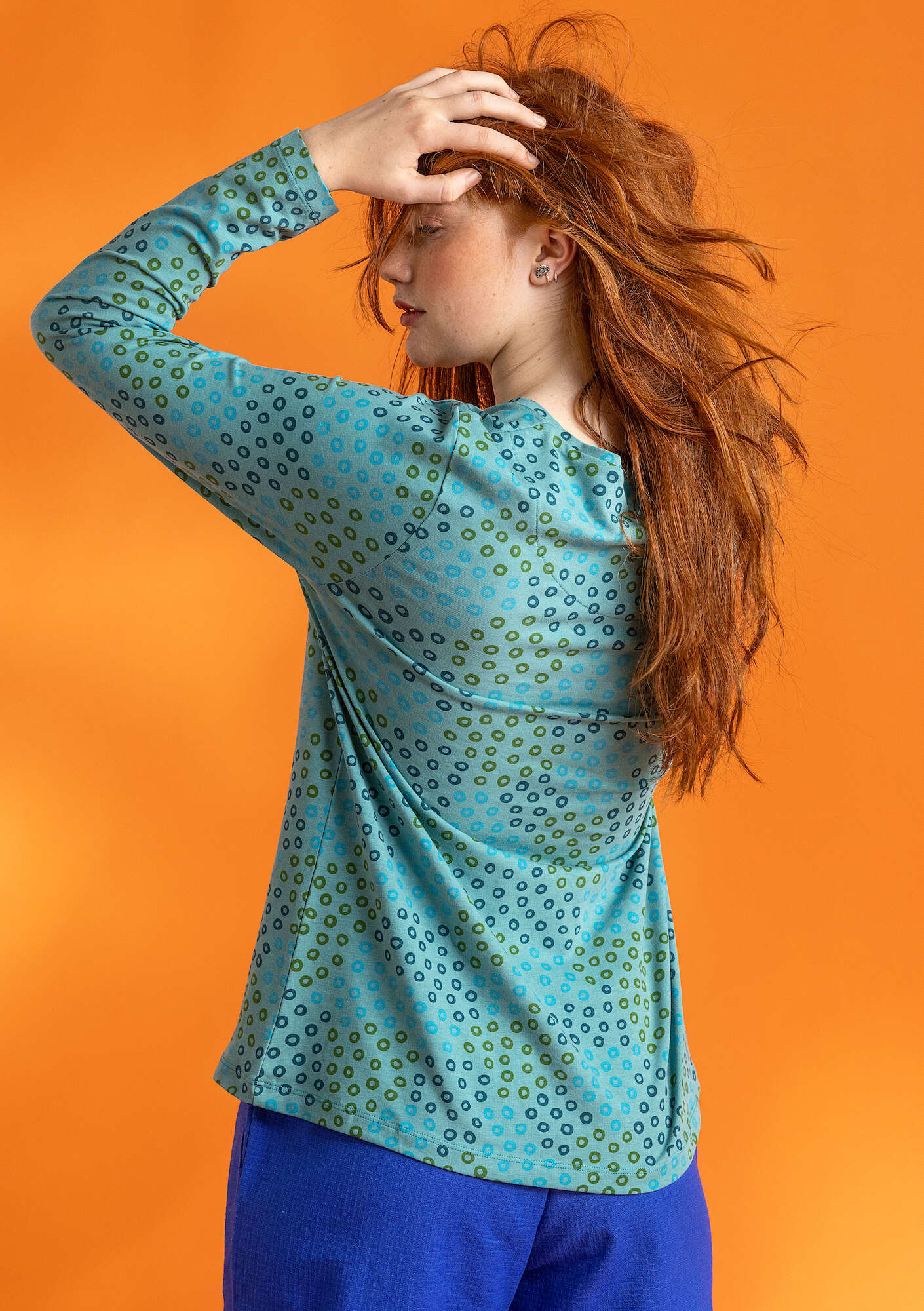 Östella" organic cotton/elÖstane jersey top