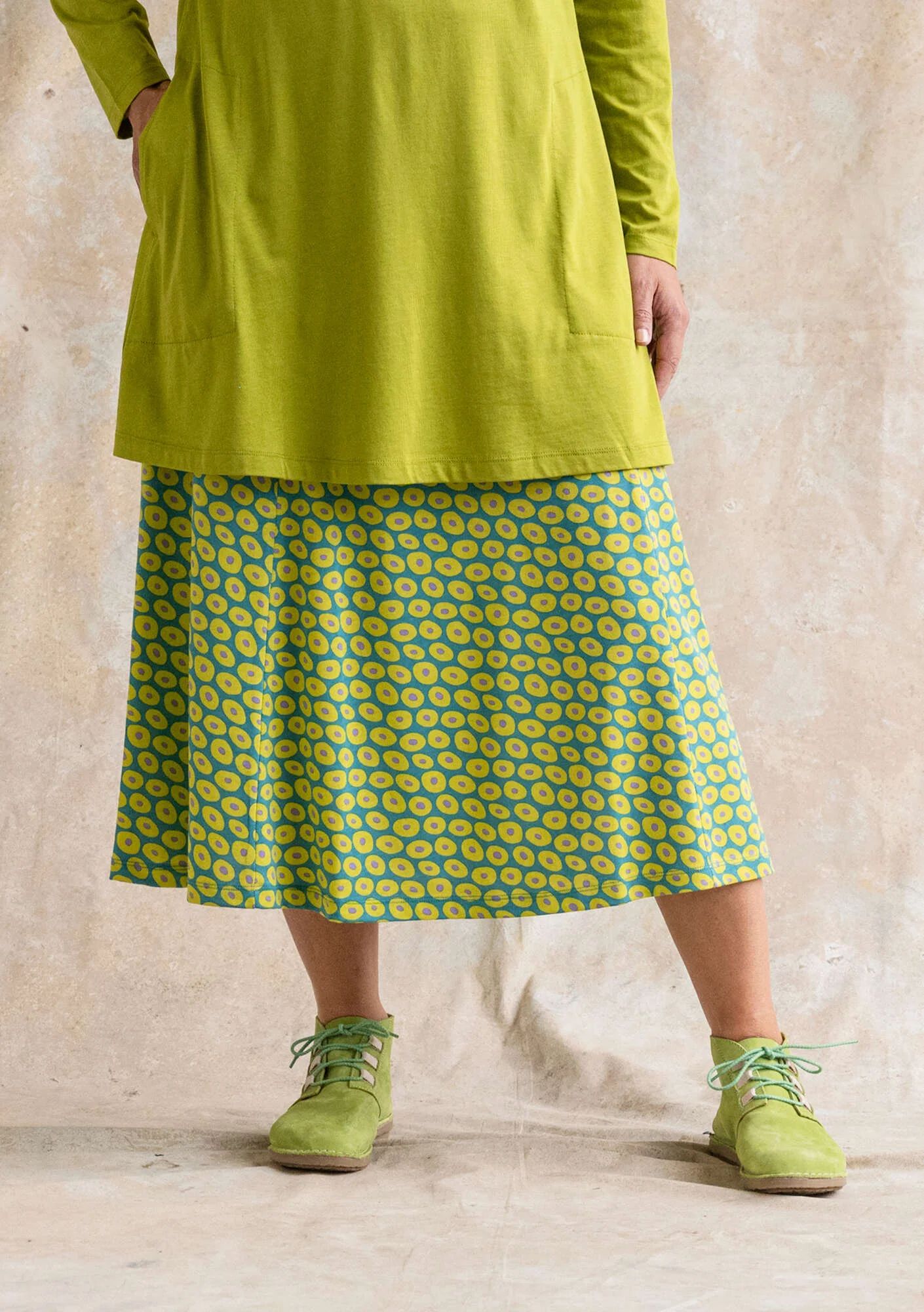 "Billie" organic cotton/modal jersey skirt