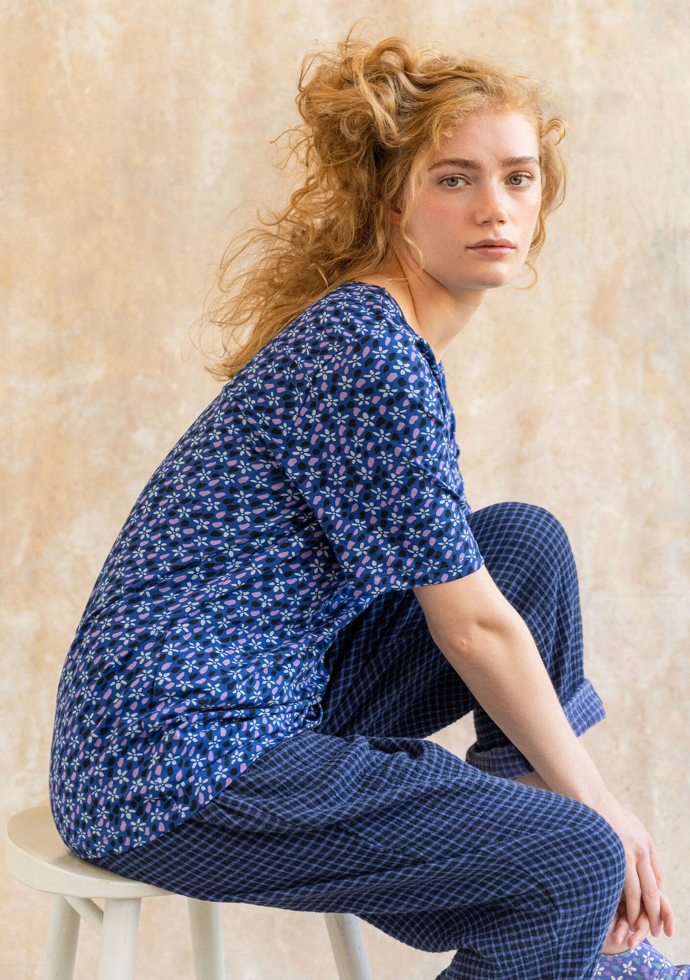 "Jane" organic cotton/elÖstane t-shirt