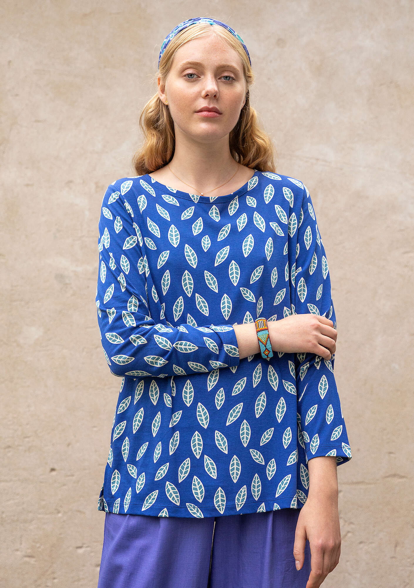 "Långvik" top in organic cotton/modal