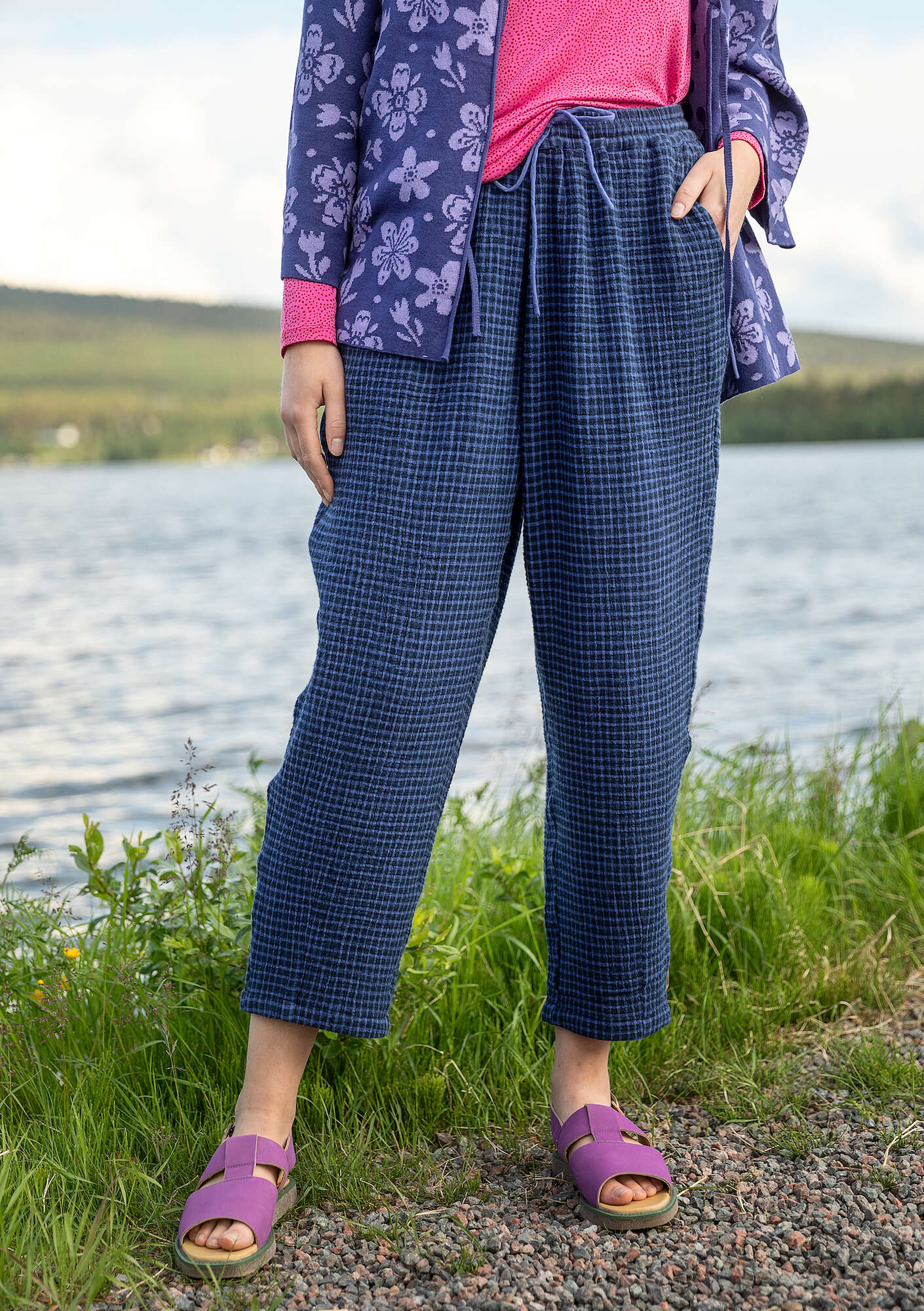 "Ottilia" woven organic cotton trousers