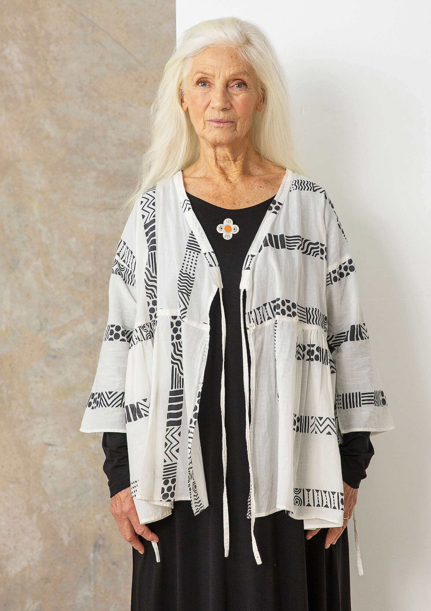 "Zenit" woven organic cotton blouse