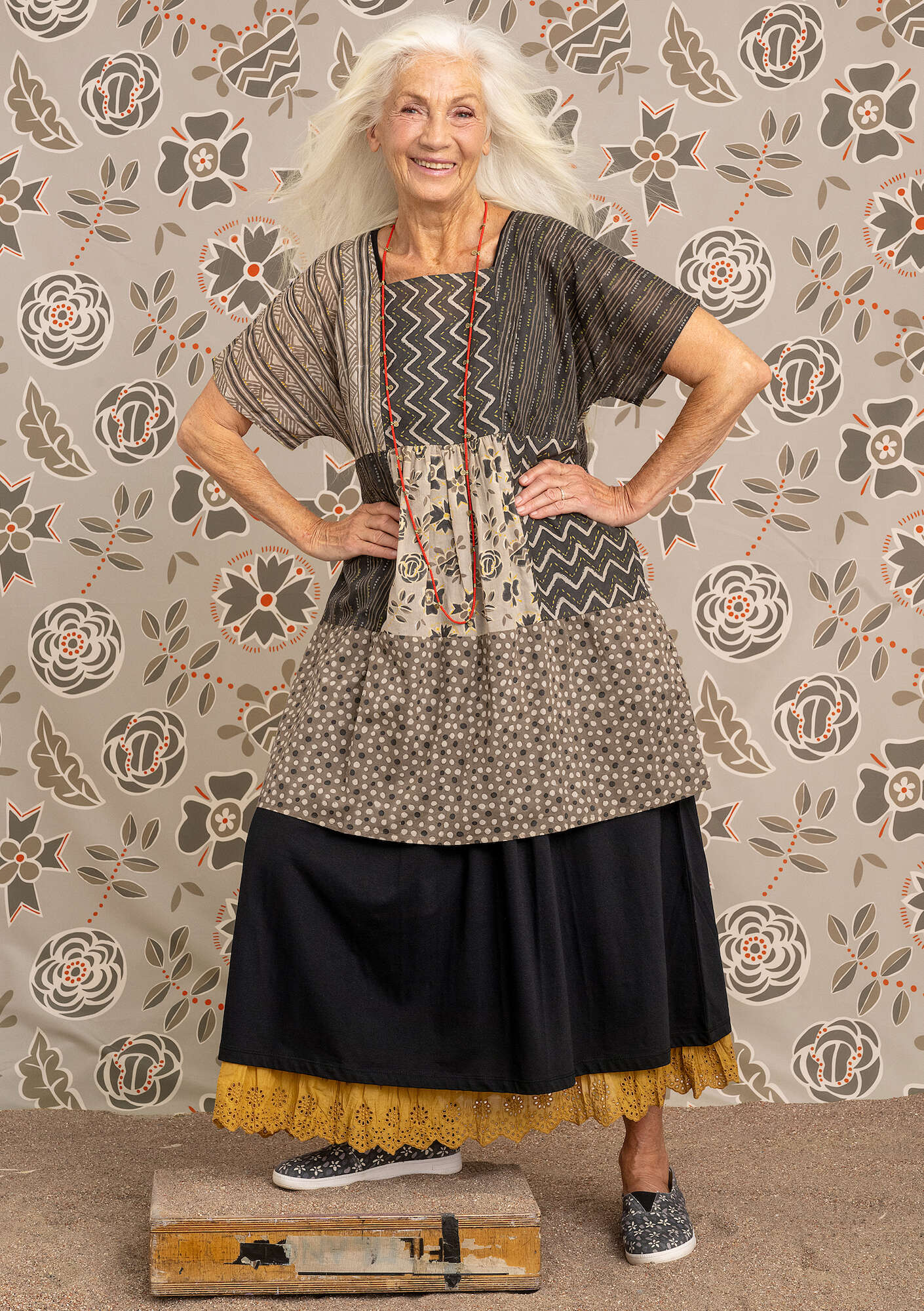 "Amber" organic cotton blouse