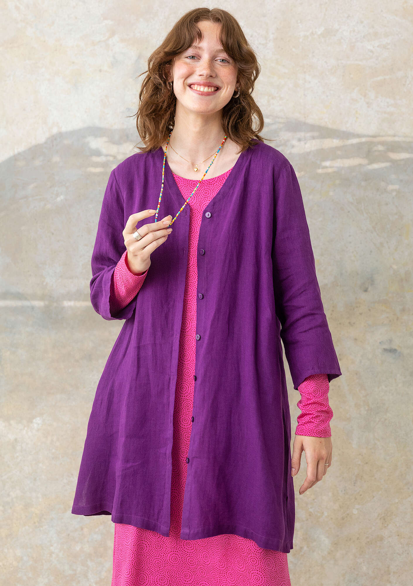 Woven linen blouse