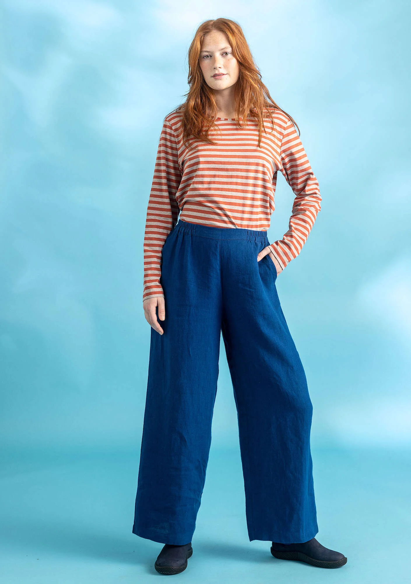 Organic cottonÖstriped essential sweater