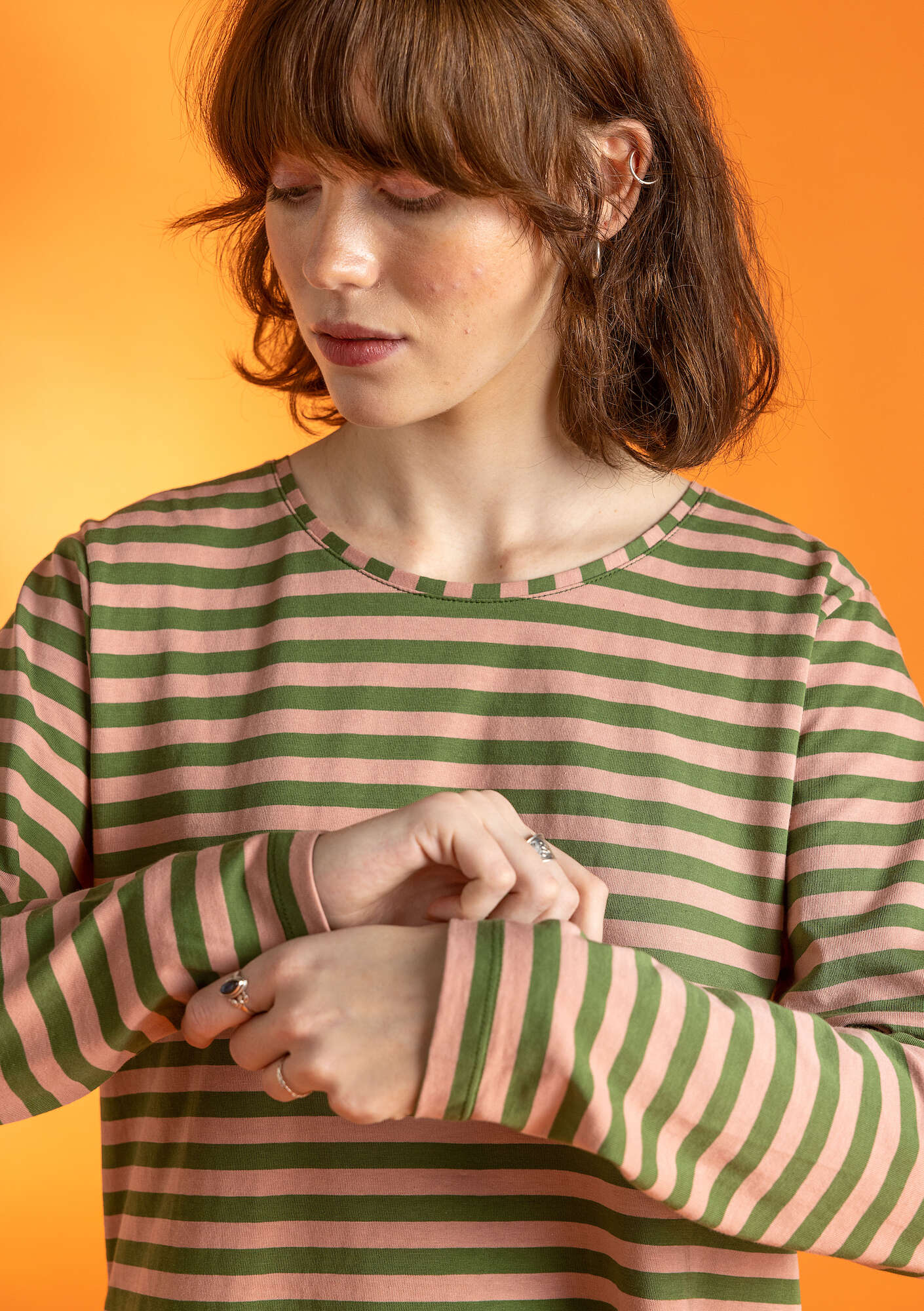 Organic cottonÖstriped essential sweater