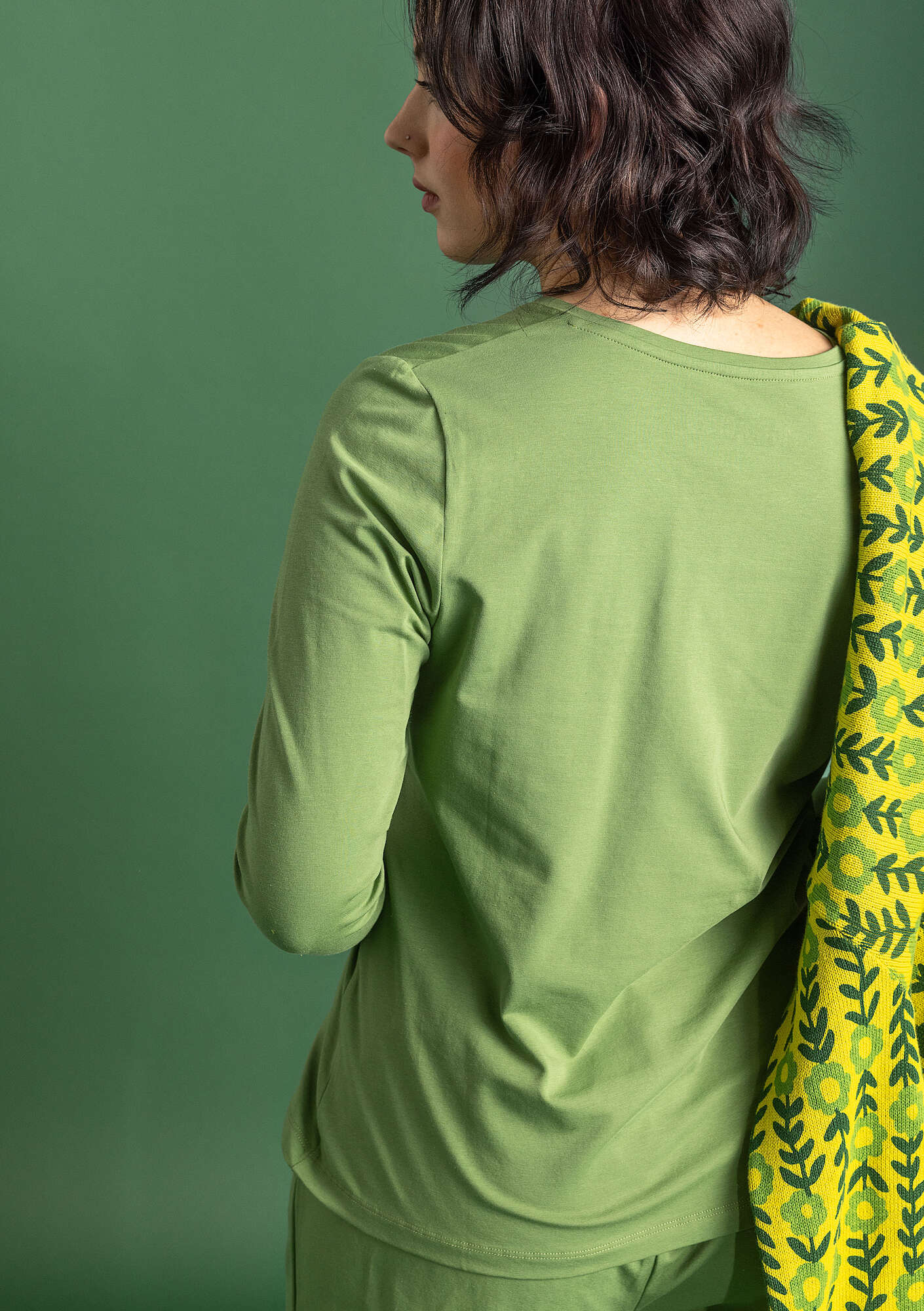 Östella" organic cotton/elÖstane jersey top