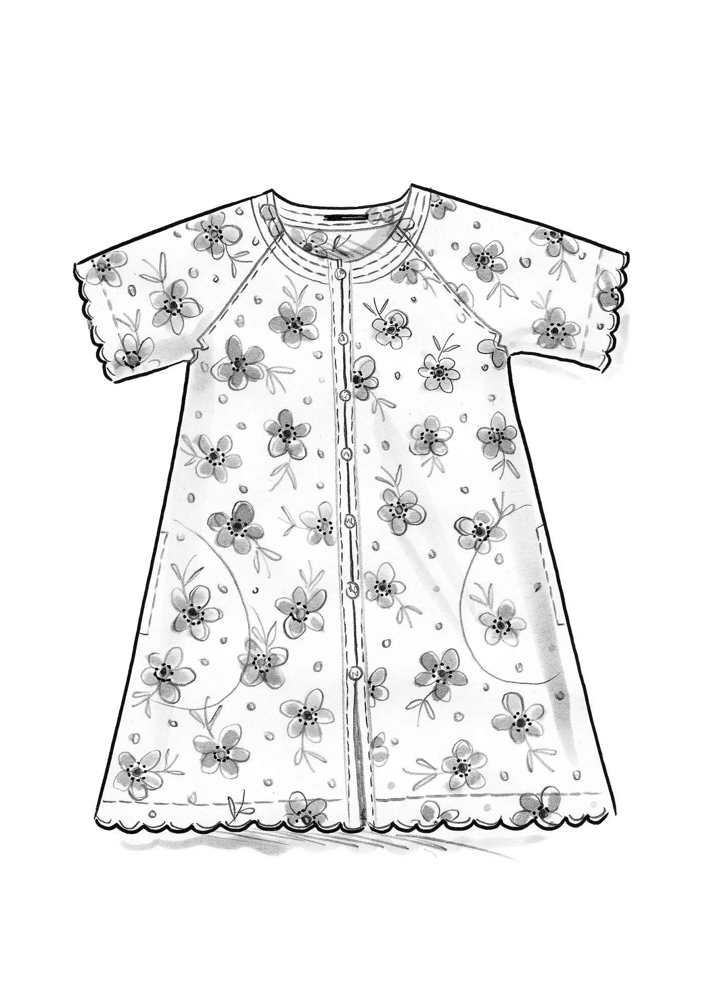 "Brush" woven organic cotton tunic