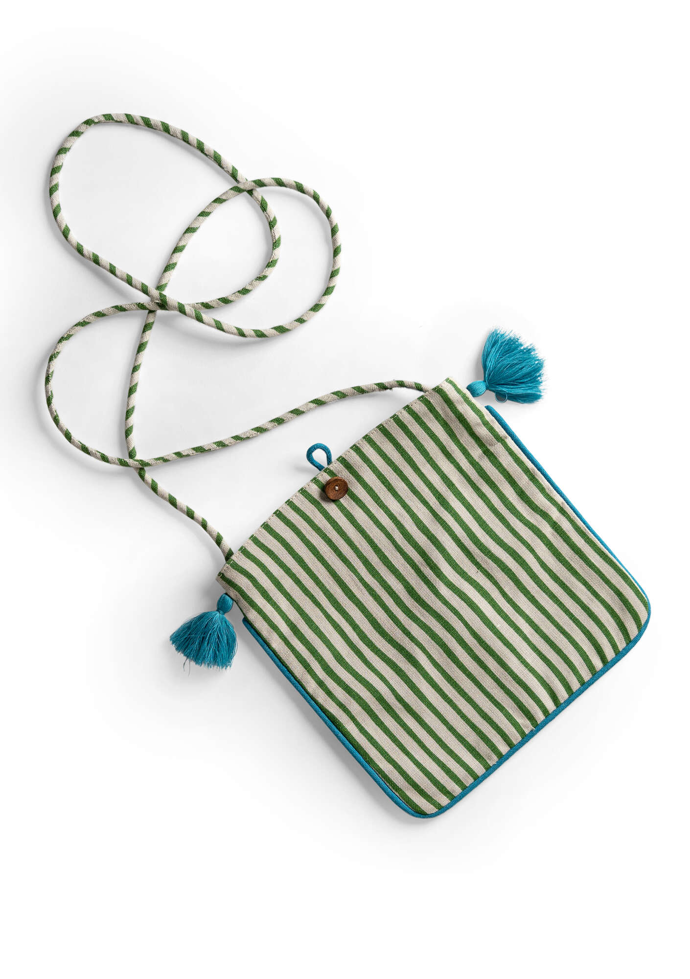 "Web" bag made of cotton/linen