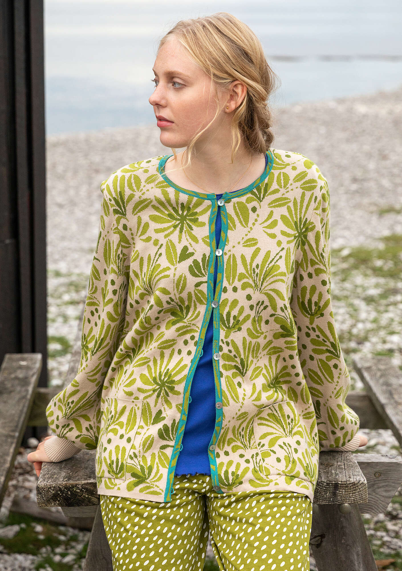 "Bohuslän" organic/recycled cotton cardigan