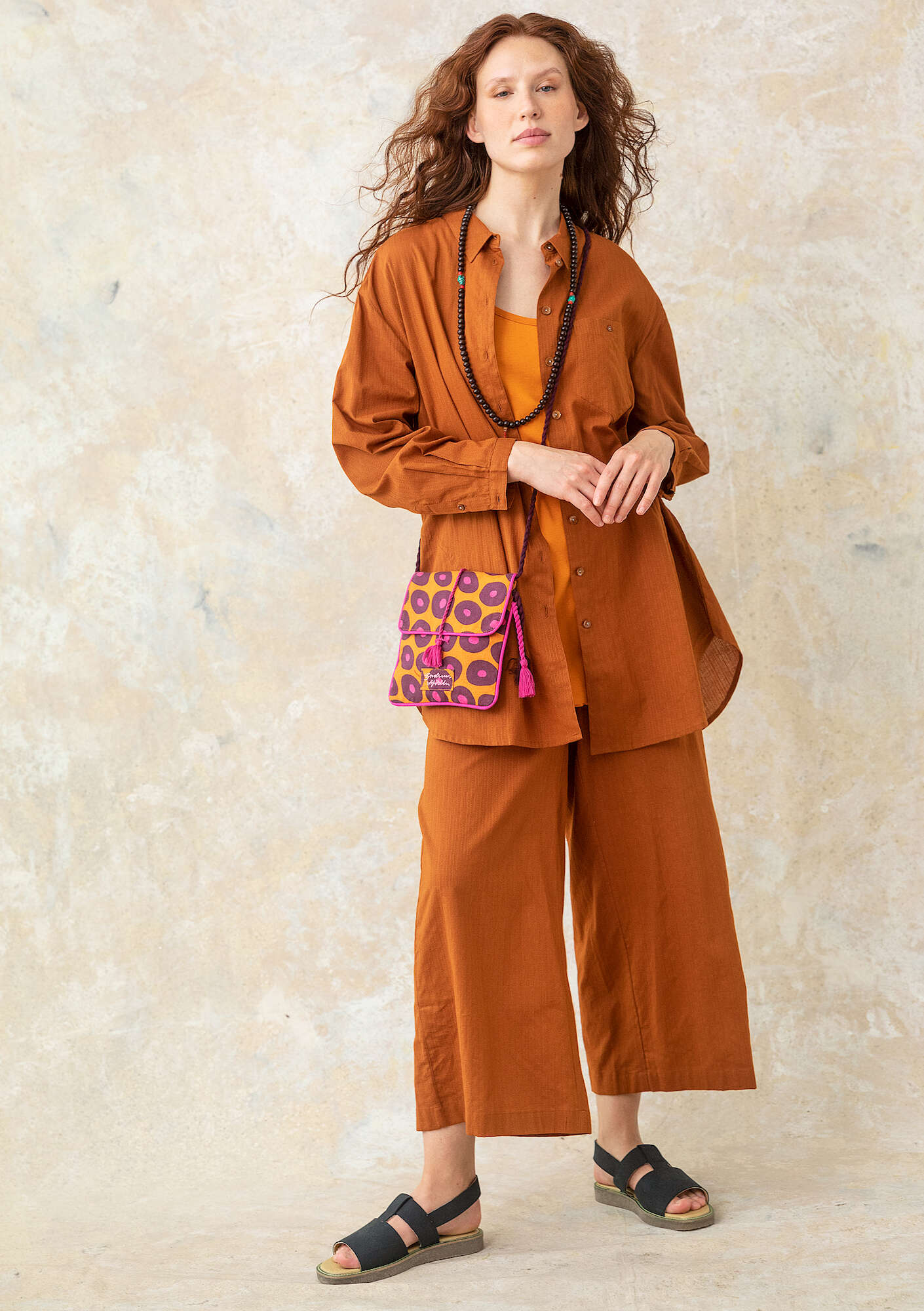 Woven organic cotton shirt