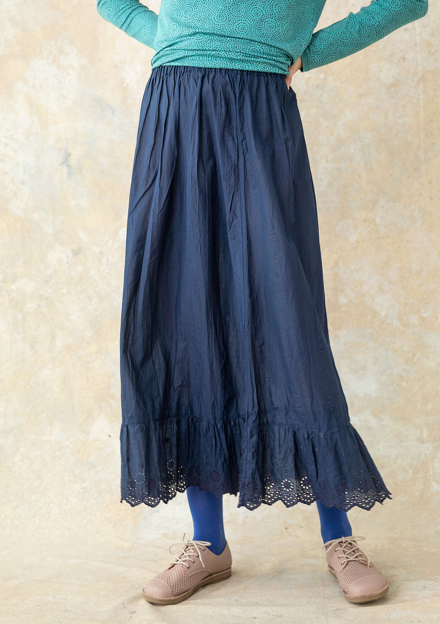 Woven organic cotton underskirt
