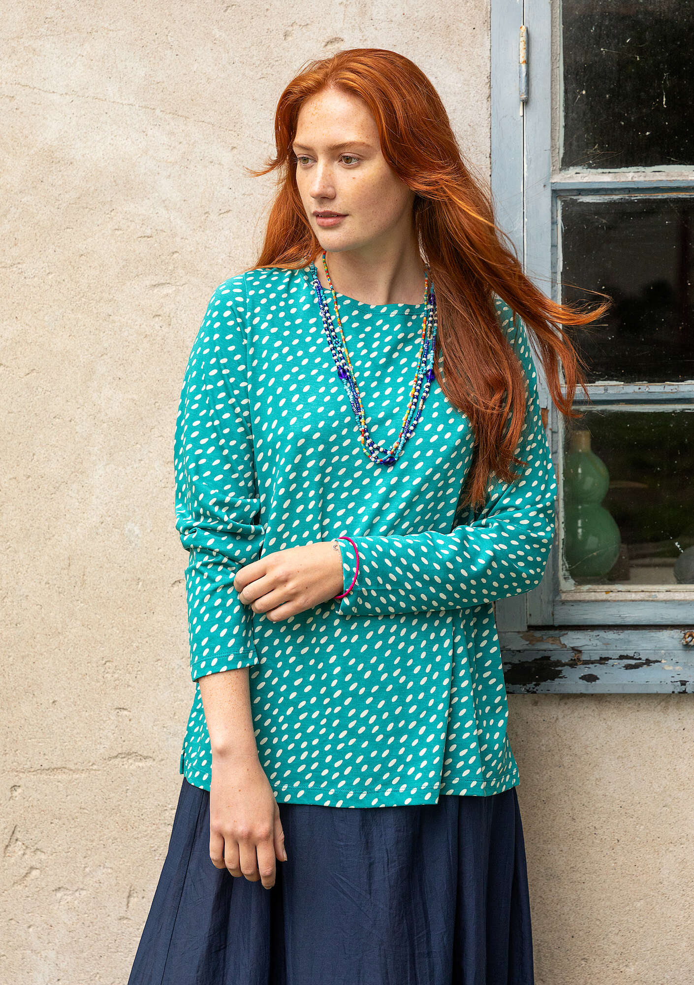 "Långvik" top in organic cotton/modal