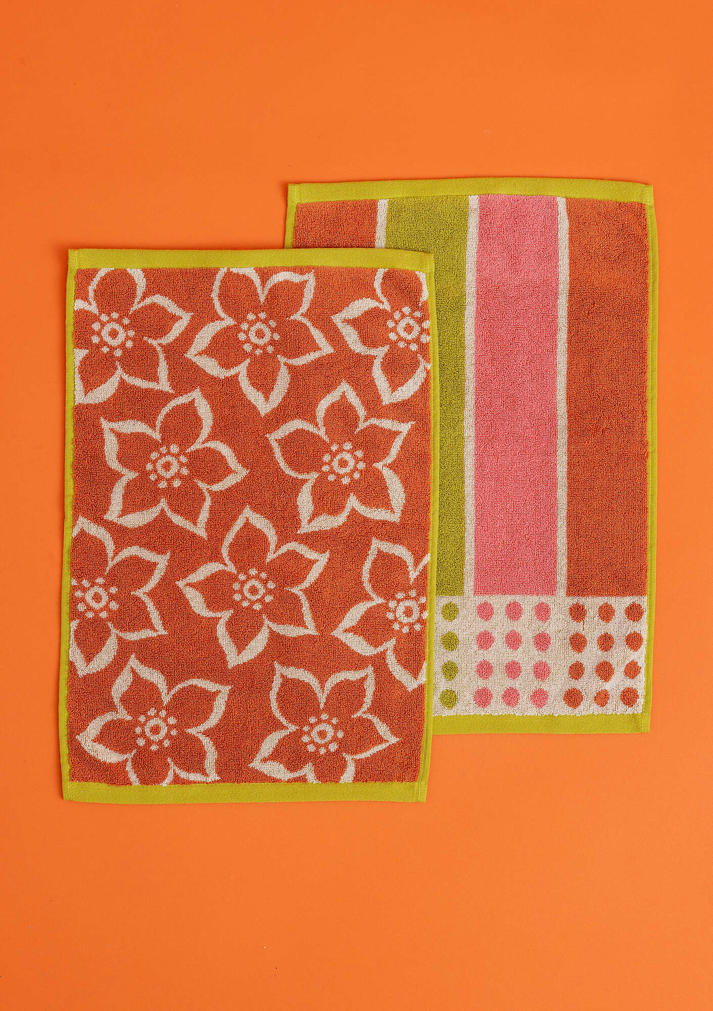 "Flow" guÖst towel in organic cotton, 2-pack