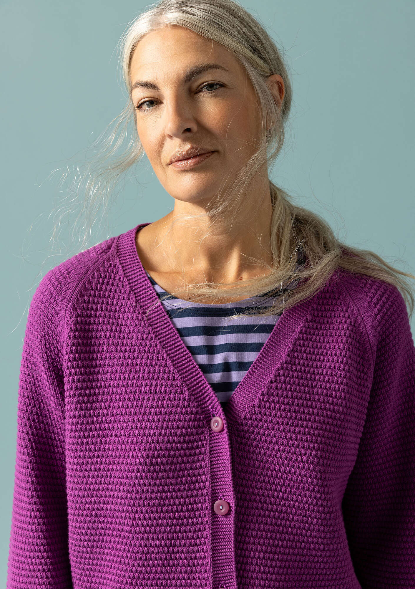 Recycled cotton cardigan