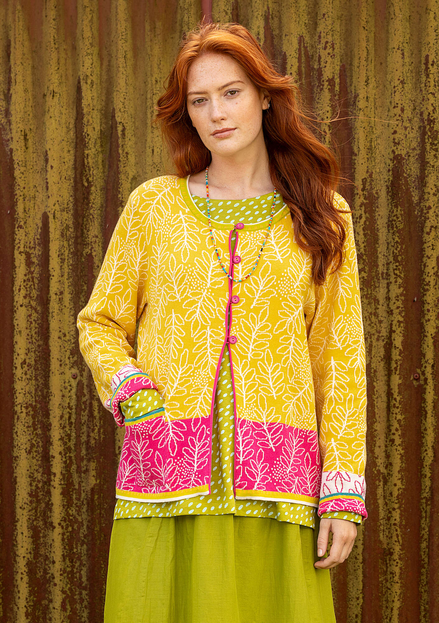 "Ängskär" organic and recycled cotton cardigan