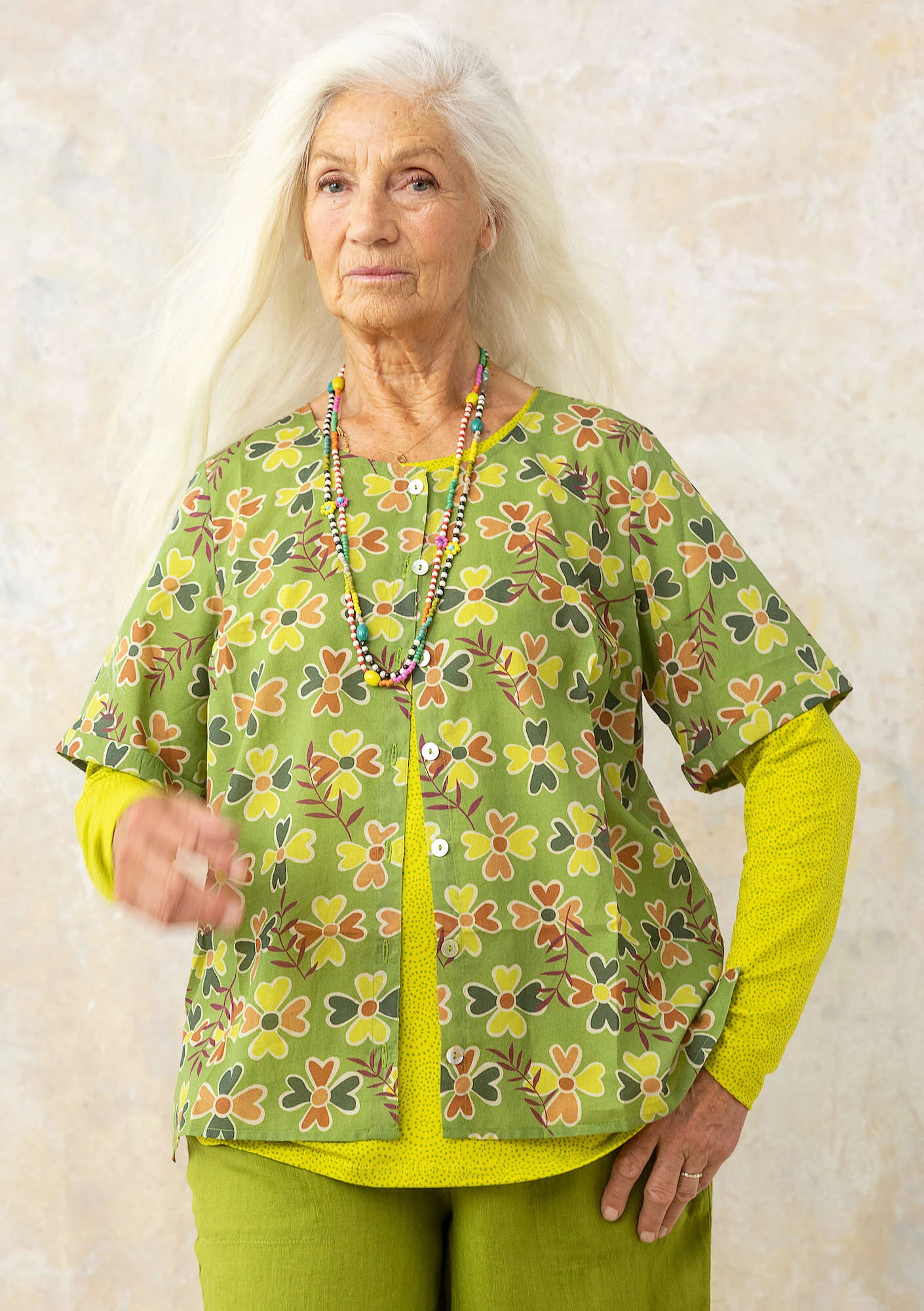 "Peggy" woven organic cotton blouse
