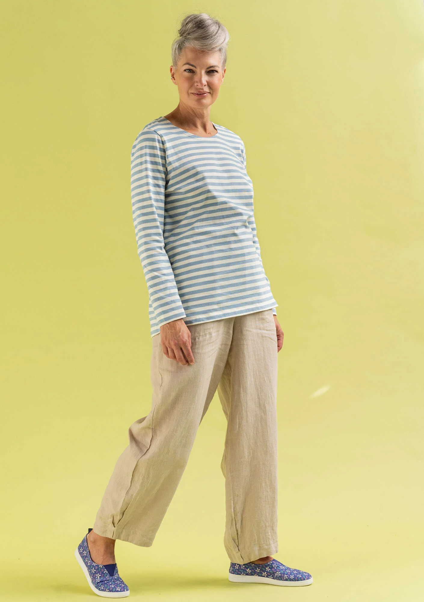 Organic cottonÖstriped essential sweater