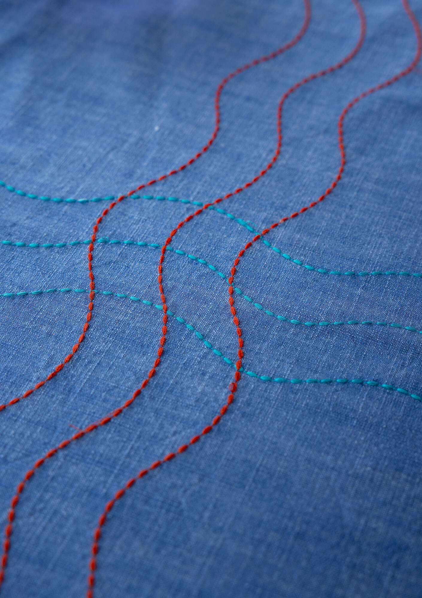 Östitches" organic cotton tablecloth