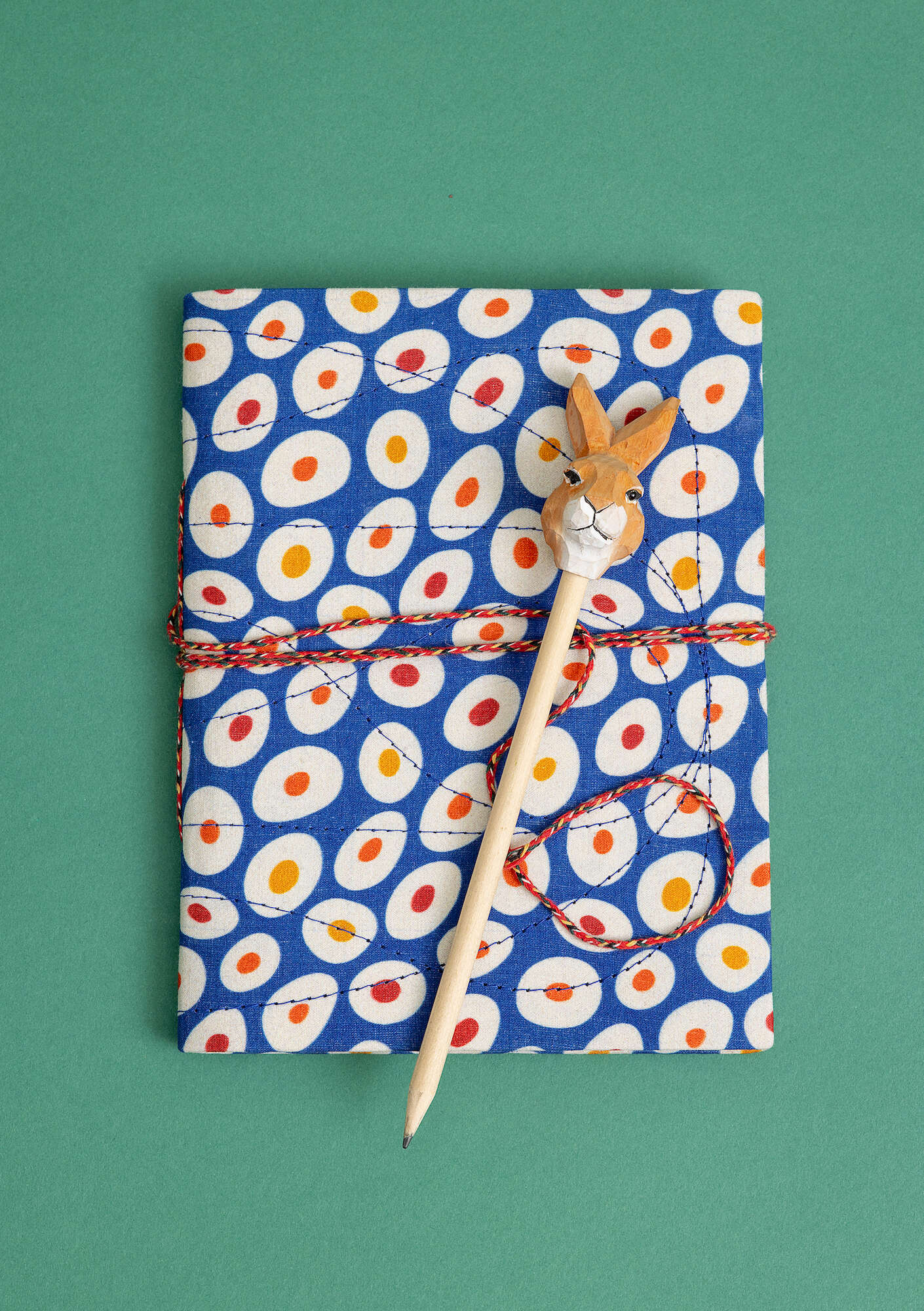"Runa" fabric-covered paper notebook