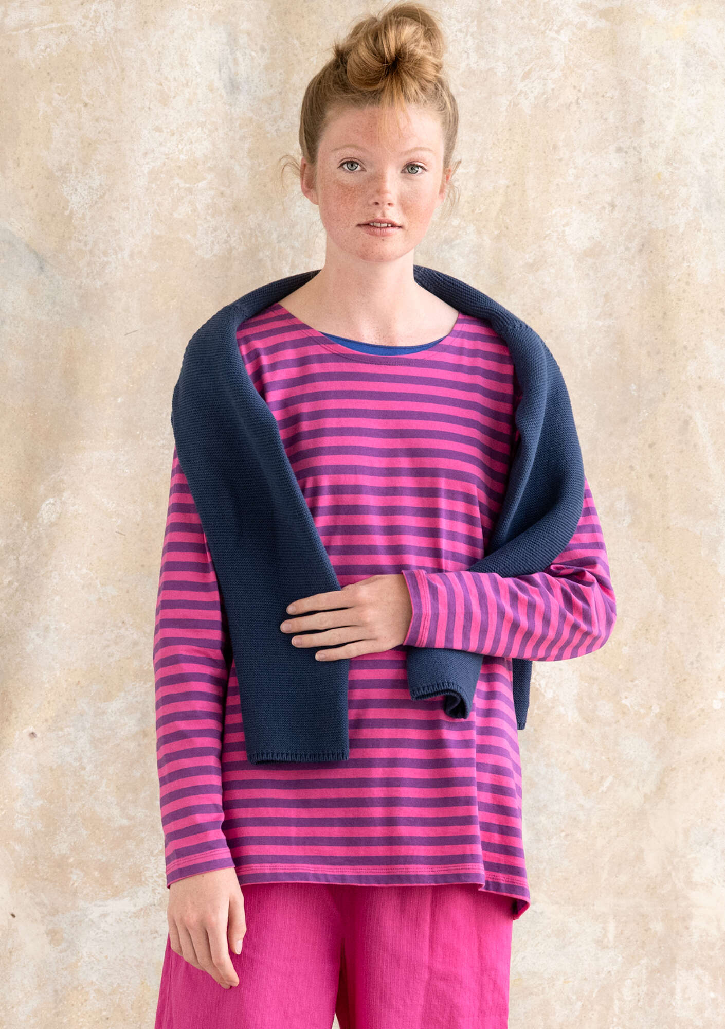 Organic cottonÖstriped essential sweater