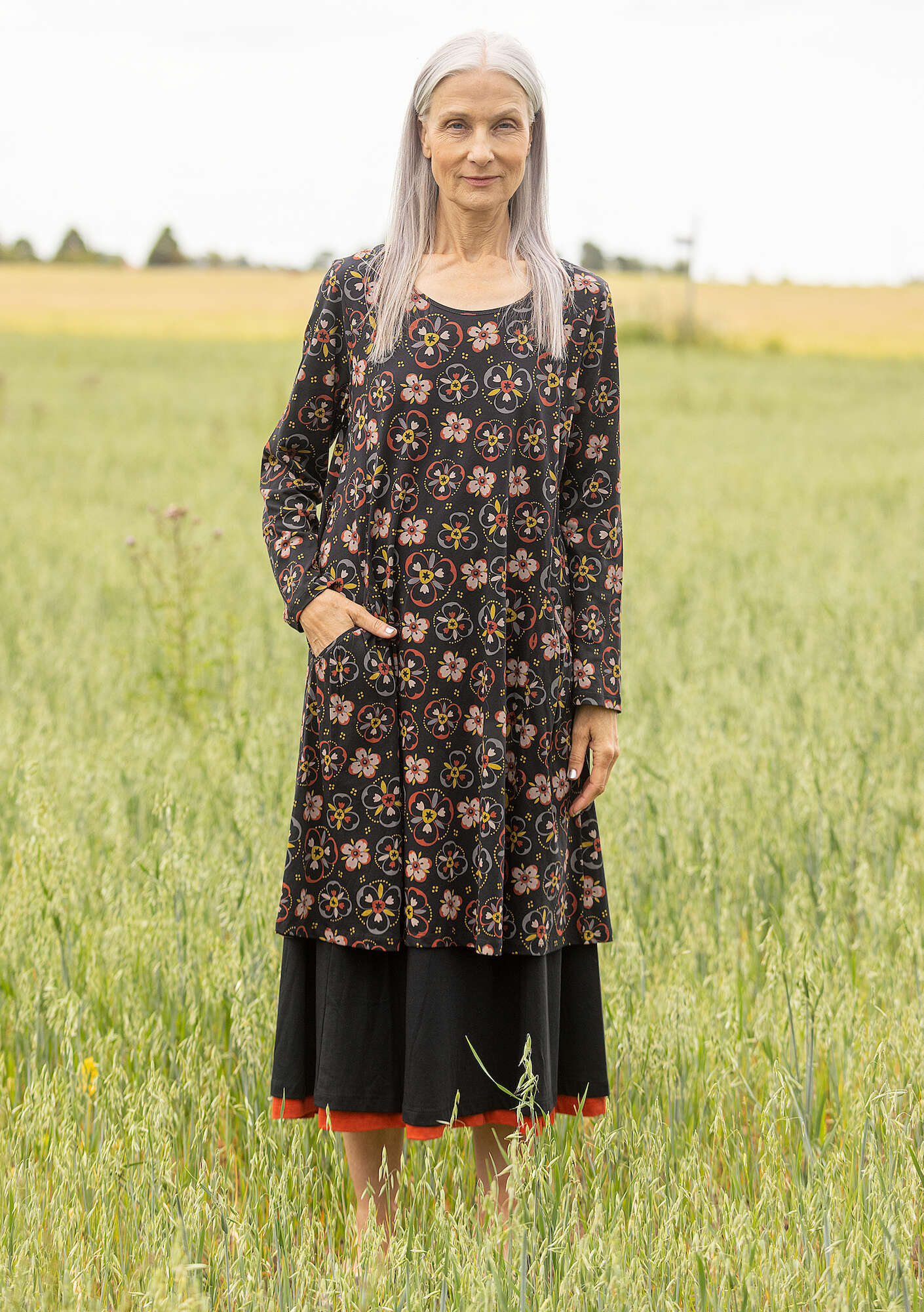 Östar" organic cotton jersey dress
