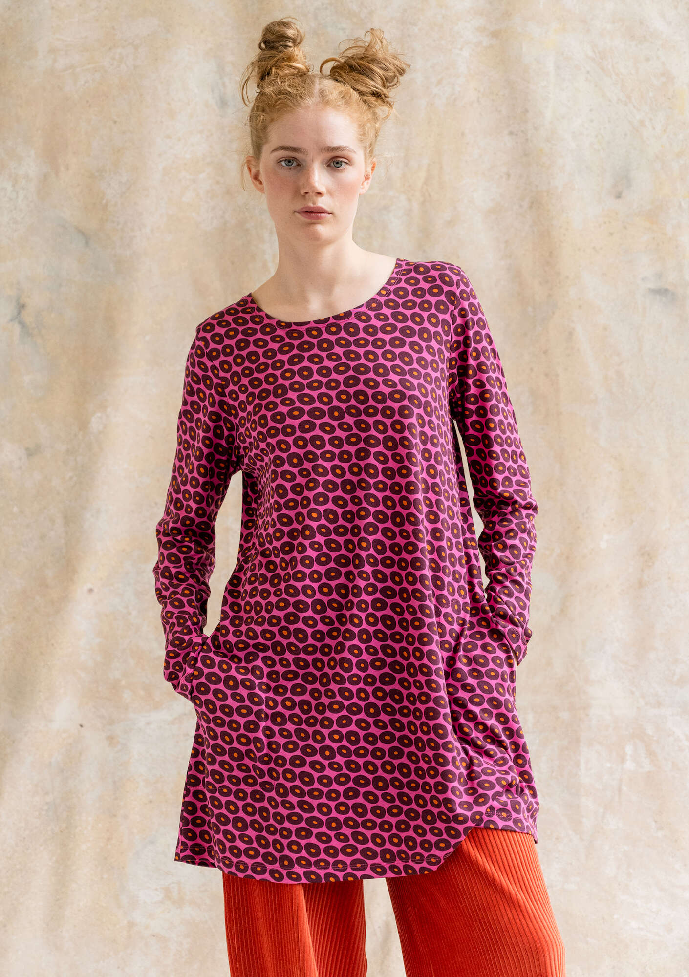 "Billie" jersey tunic in organic cotton/modal