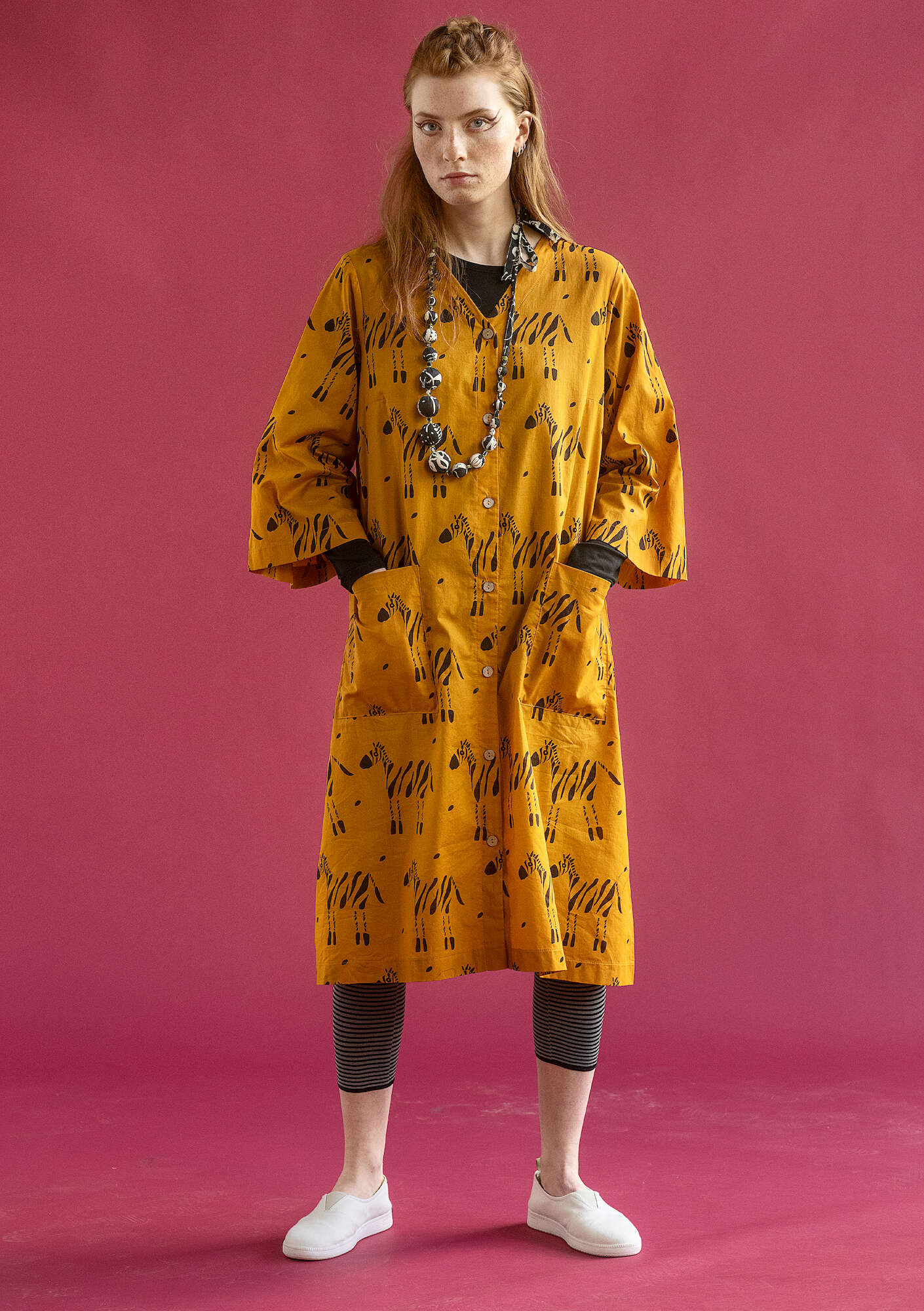 "Zebra" organic cotton dress