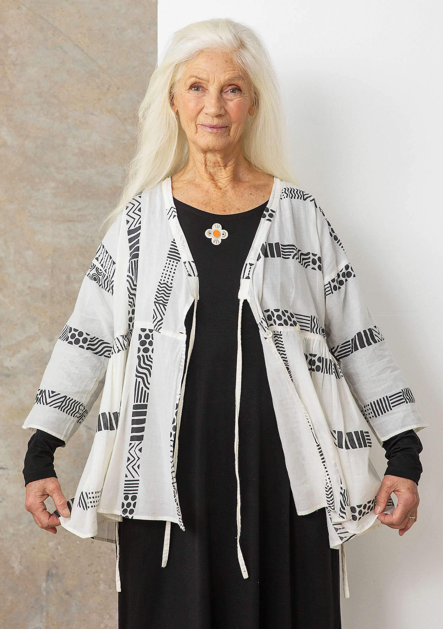 "Zenit" woven organic cotton blouse