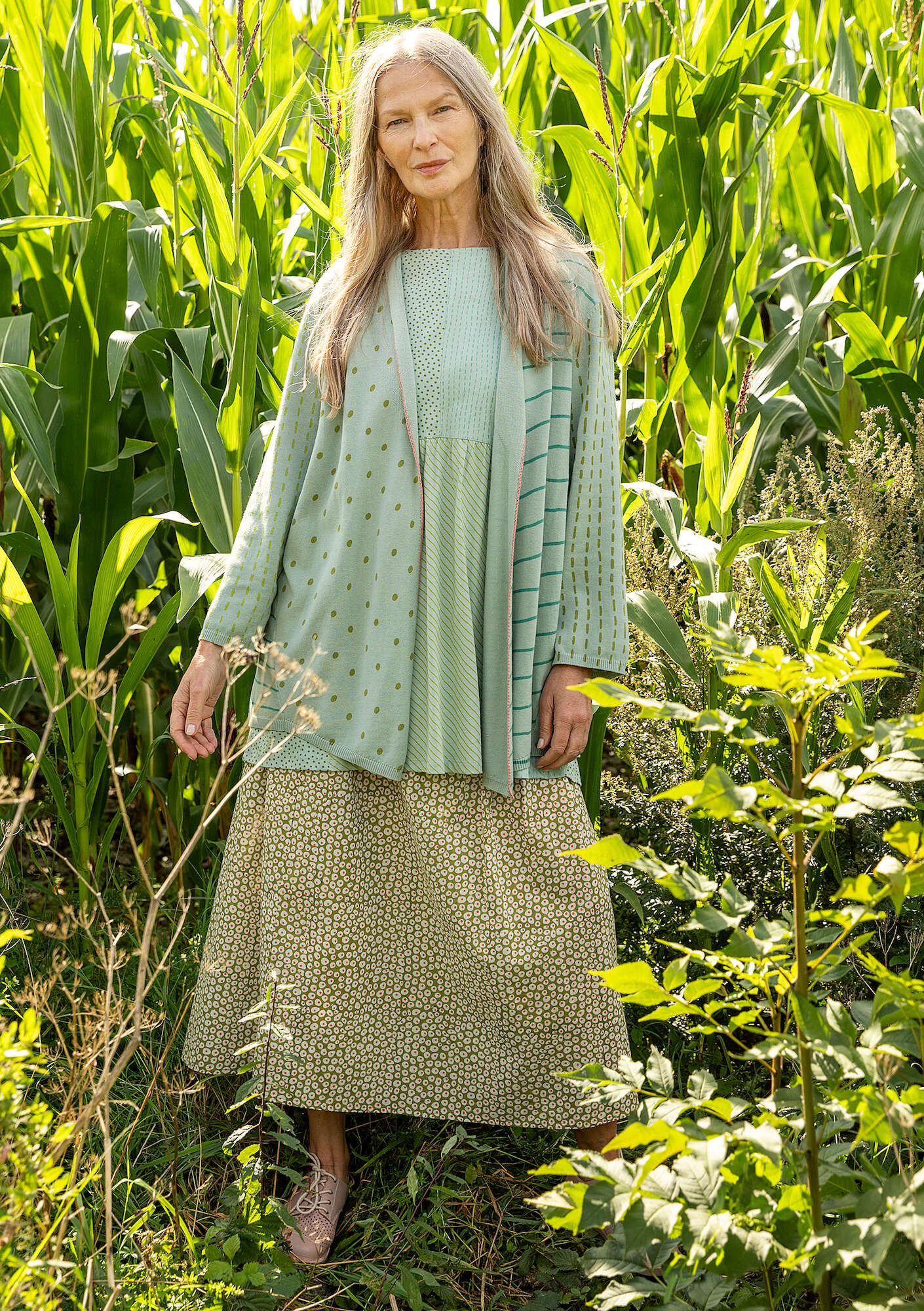 "Sigfride" organic/recycled cotton cardigan