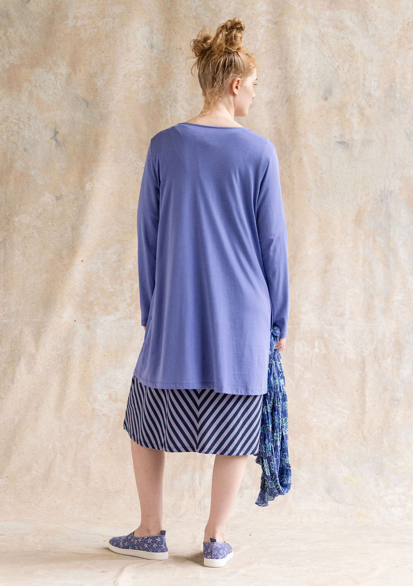 "Billie" jersey tunic in organic cotton/modal