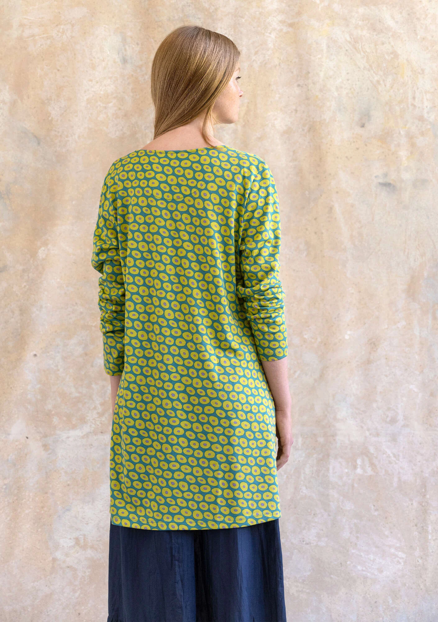 "Billie" jersey tunic in organic cotton/modal