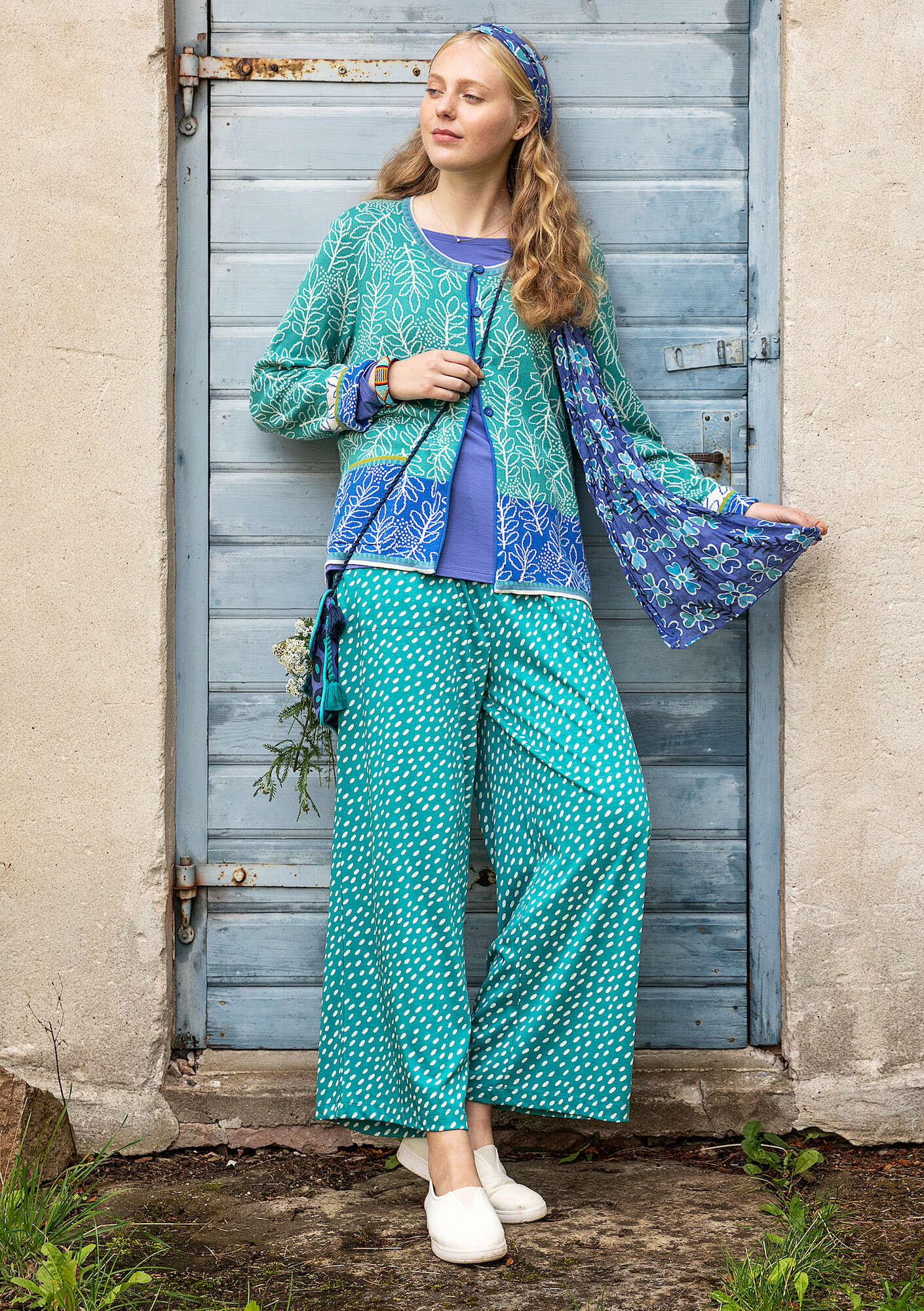 "Ängskär" organic and recycled cotton cardigan