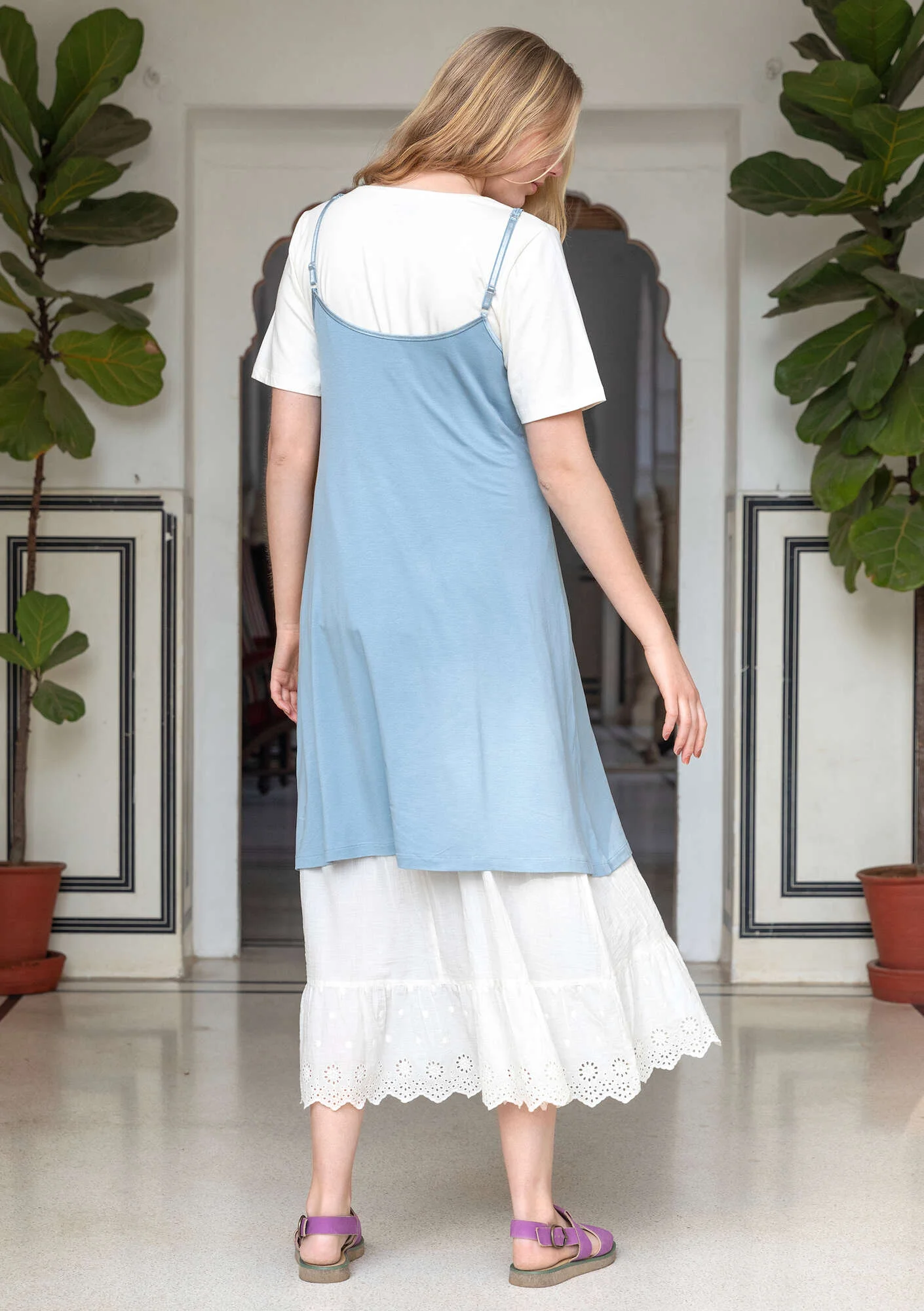 Lyocell/elÖstane slip dress
