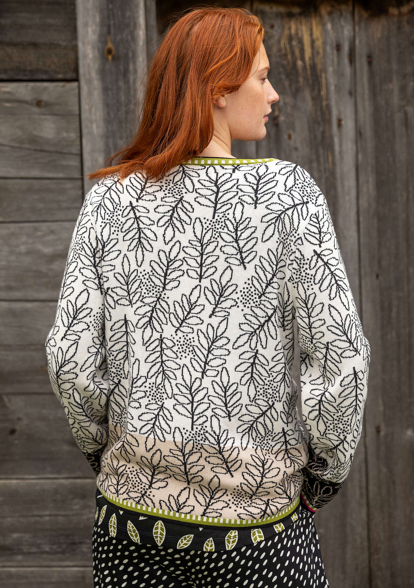 "Ängskär" organic and recycled cotton cardigan