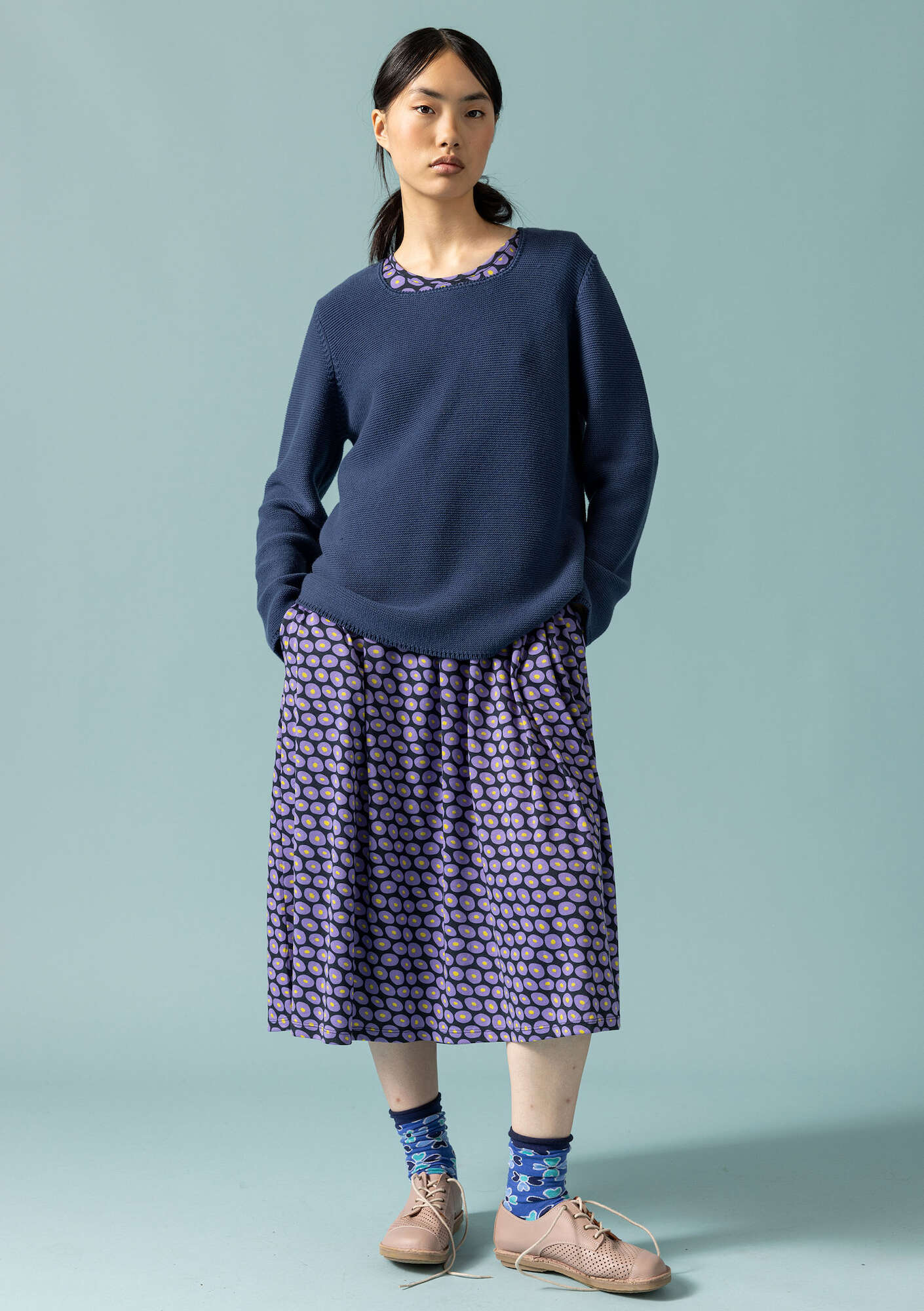 Sweater in recycled cotton