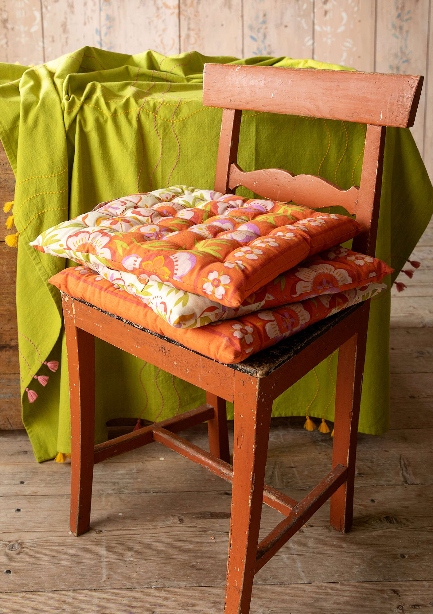 "Desert Bloom" organic cotton seat pad