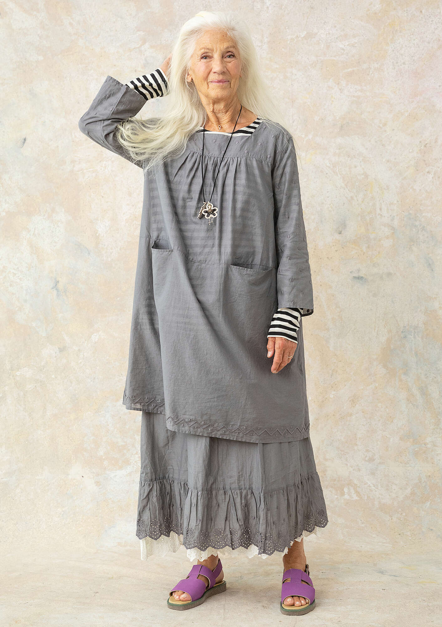 Woven organic cotton underskirt
