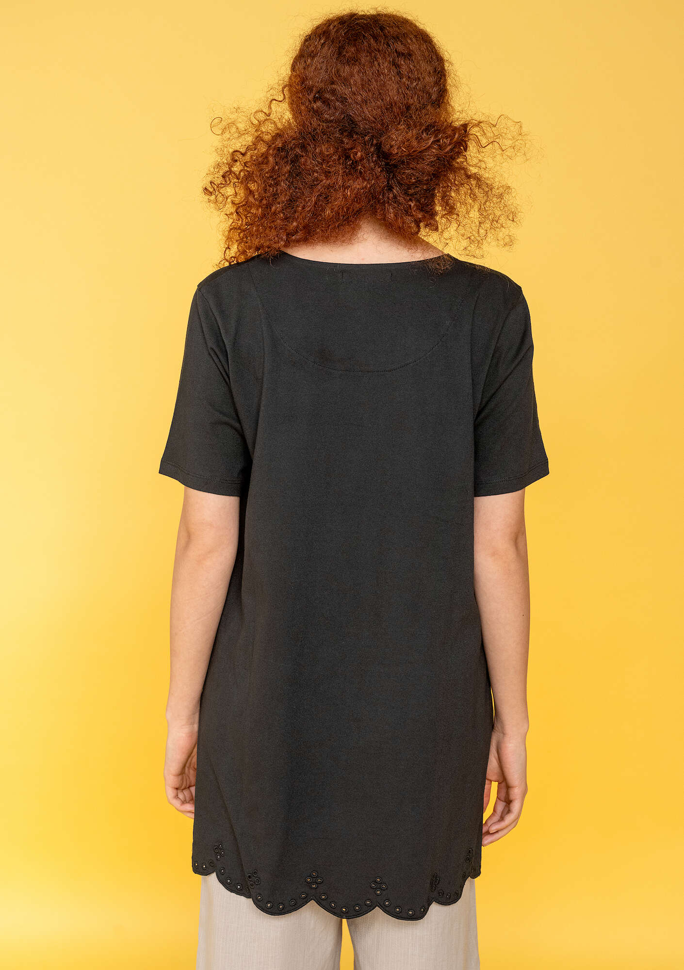 Organic cotton jersey tunic